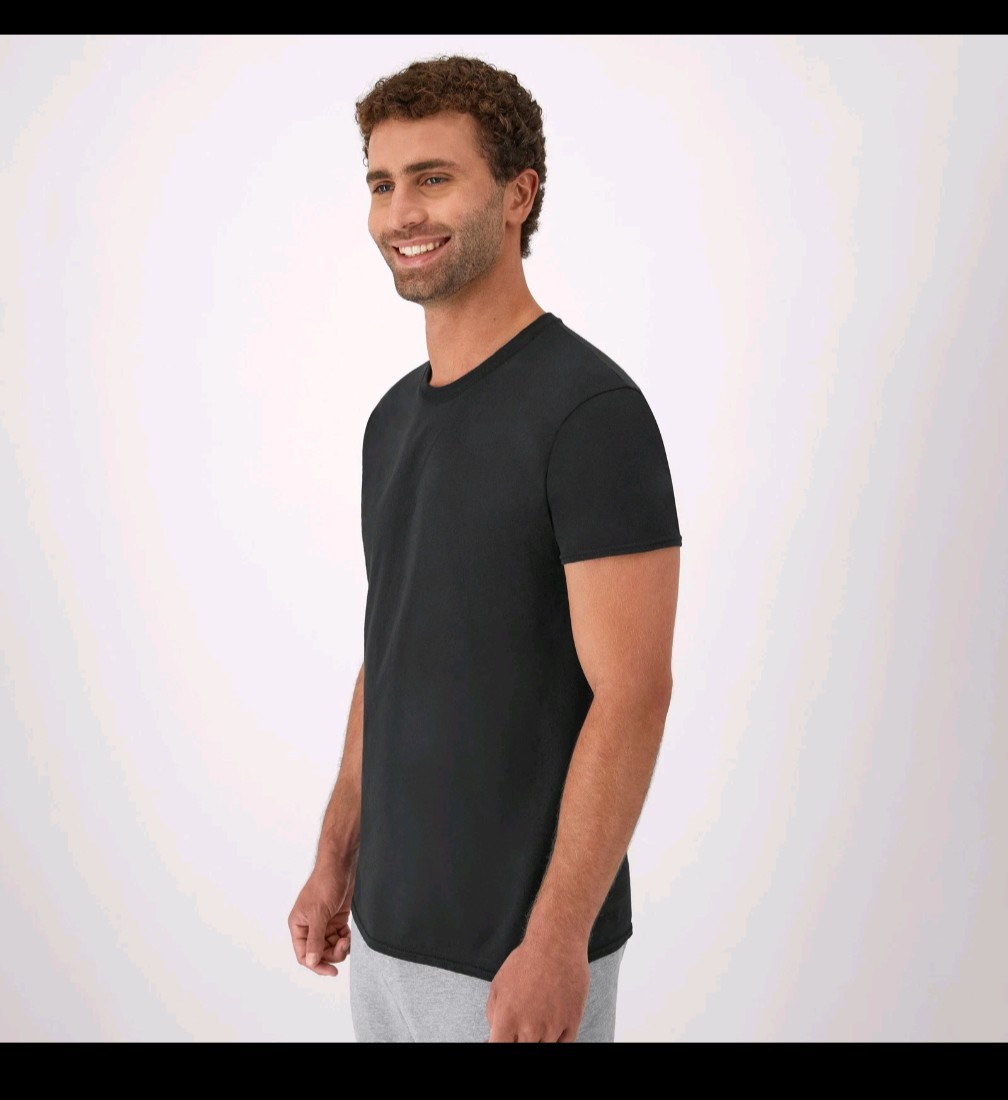 Hanes T-Shirt 6-Pack Men's ComfortSoft TAGLESS Crewneck Short Sleeve Tee Value gallery