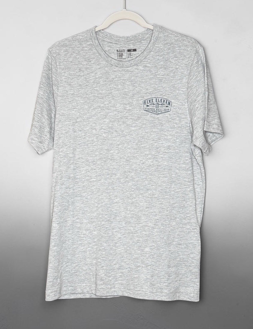 5.11 Tactical Heather Gray Blue Purpose Built Gear T-Shirt Men’s Medium NEW NWT! gallery