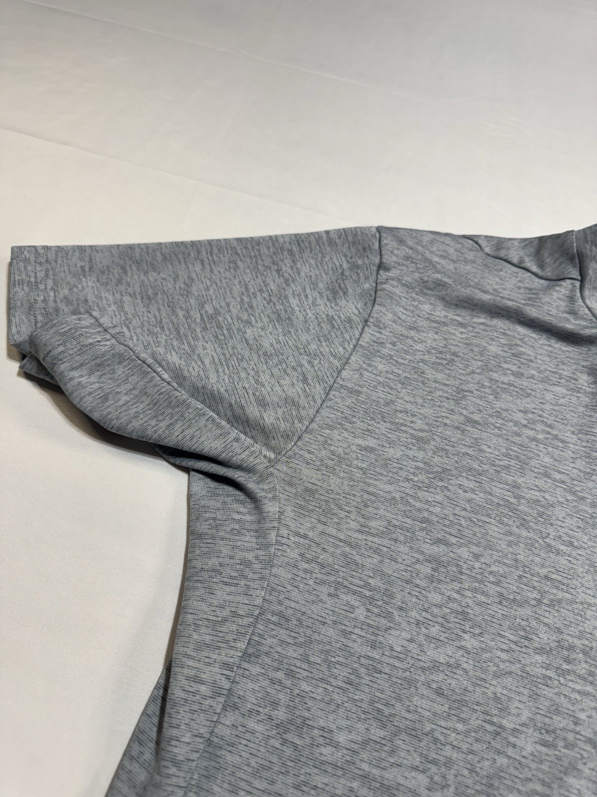 Nike T Shirt Mens L Medium Grey Heather Dri Fit Breathable Lightweight Training gallery