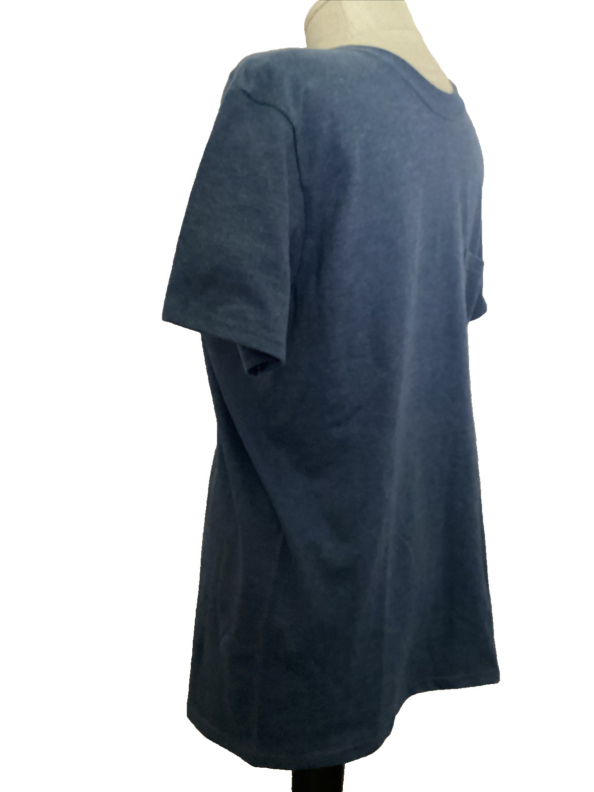 ATHLETIC WORKS Breathable Navy Blue Short Sleeve Crew Neck Pocket T-Shirt Sz S* gallery