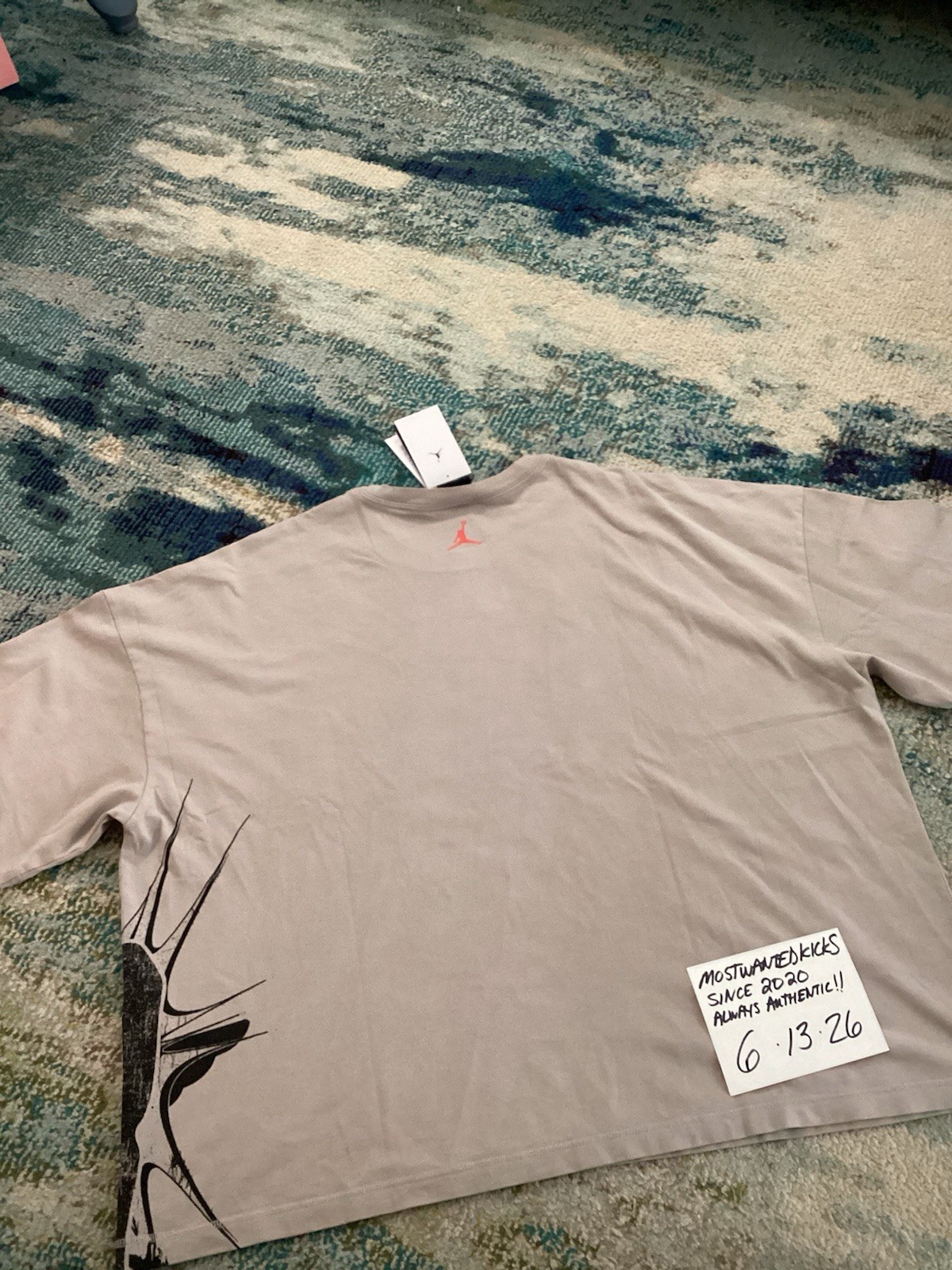 NWT Nike Air Jordan “23” College Grey Graphic Loose Fit T-Shirt Men’s Sz XXL gallery