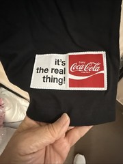 Staple Pigeon X Coca Cola Embroidered Men’s T-Shirt Black Size XS NWT