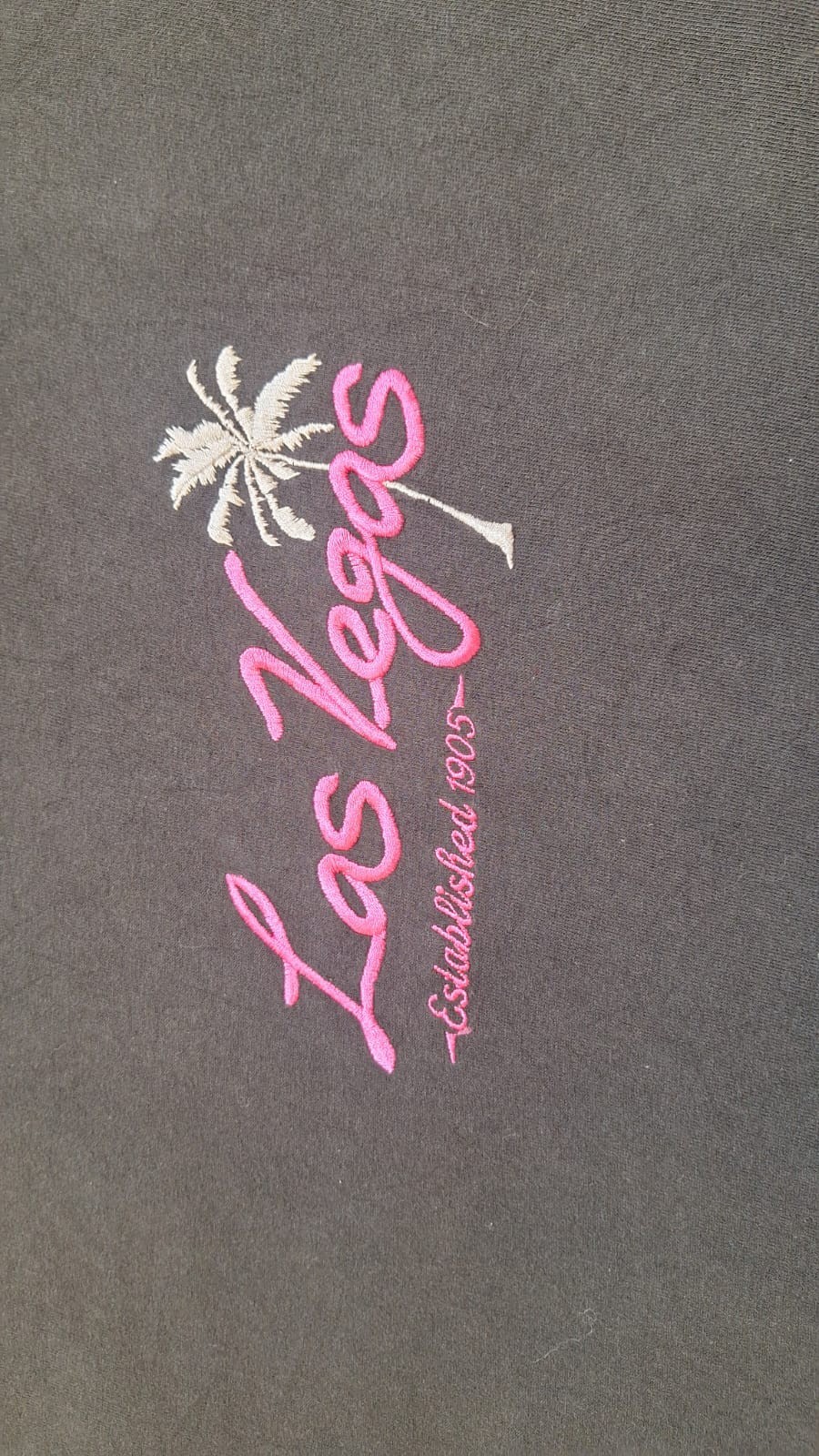 Vintage Las Vegas Tourist T-Shirt Black Pink Logo Palm Tree Pro Weight Delta Tag gallery