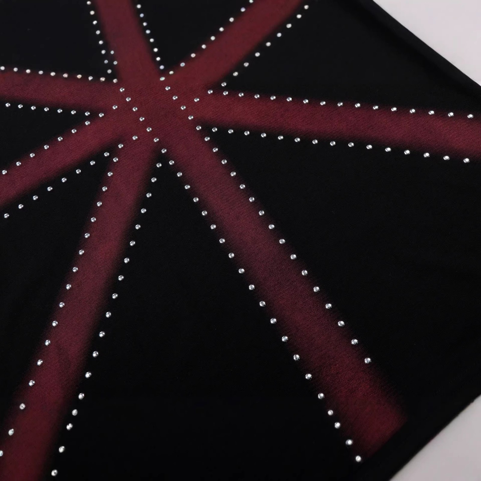 Oversized Studded Union Jack Graphic Tee Goth Punk Streetwear Shirt gallery