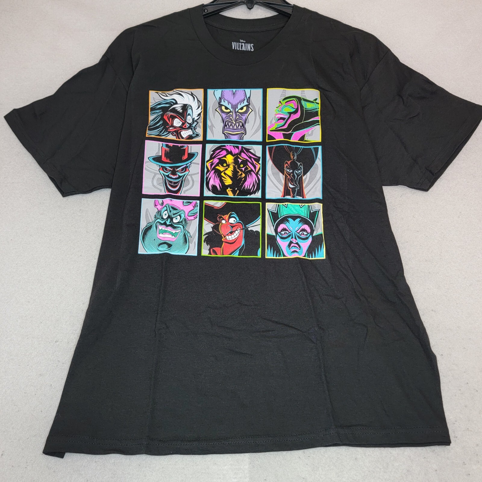 Disney Villains Shirt Mens Extra Large XL Black Animation Casual Retro Logo NWT gallery