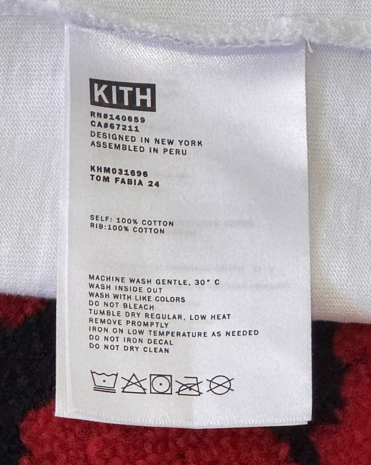 Kith x Tom Fabia “Calm” T-Shirt - White gallery