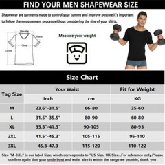 Men Slimming Body Shaper Tank Tops Compression Vest Posture Corrector Plus Size
