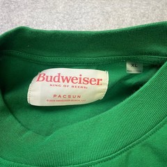 PacSun Budweiser Eagle Logo Graphic T-Shirt Green Mens XL Cotton FIFA 2026