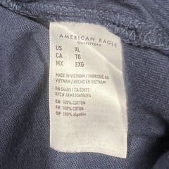 American Eagle T-Shirt Mens XL Super Soft Standard Fit Blue Pullover Top Cotton
