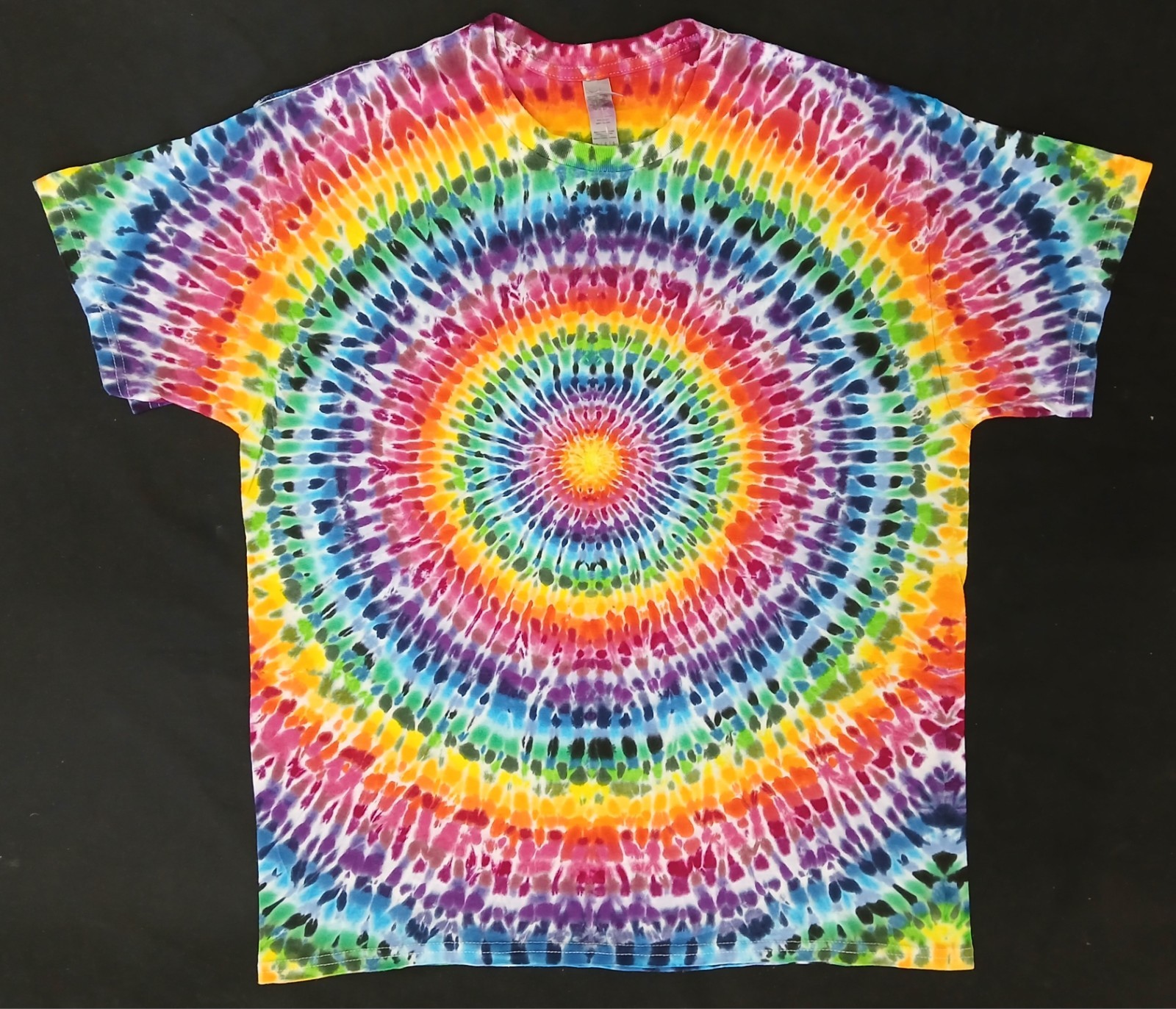 #0880 LARGE Short Sleeve tie dye t-shirt dead grateful hippie FREE SHIPPING
