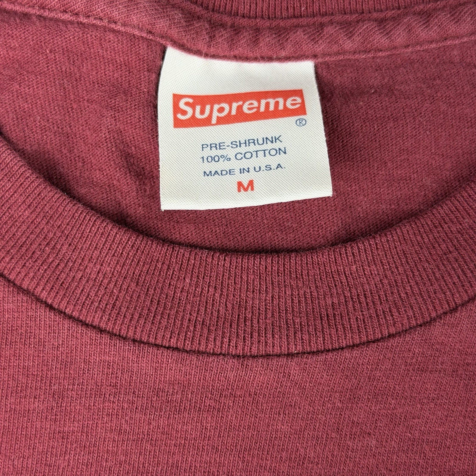 Supreme x Antihero Pope Tee Burgundy SS16 Adult Size Medium M OG Rare Authentic gallery