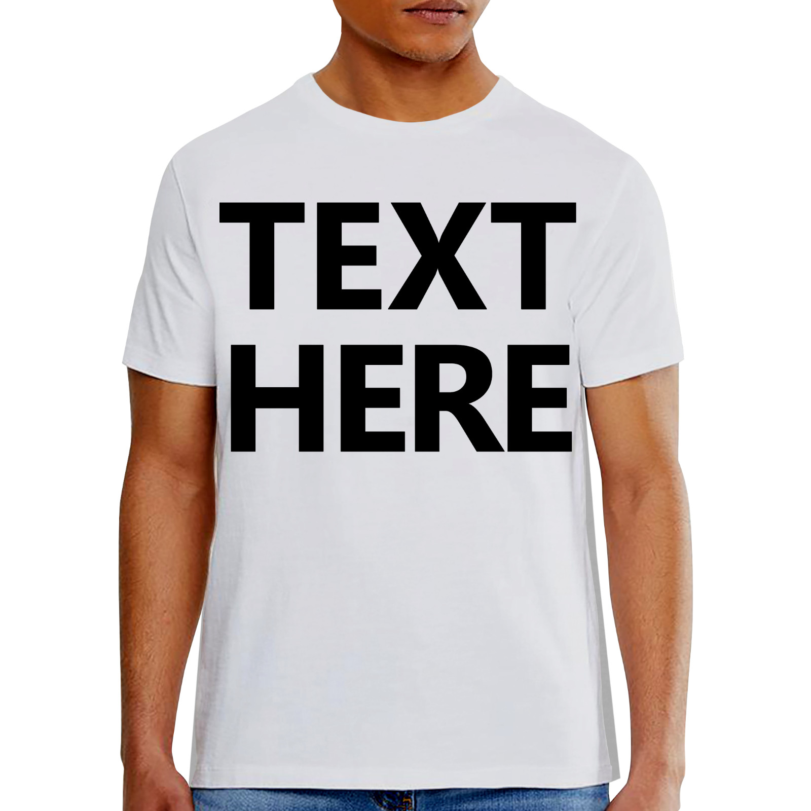 Hanes 5180 Men's T-Shirt - Custom Print - Add Any Text - Personalized Tee gallery
