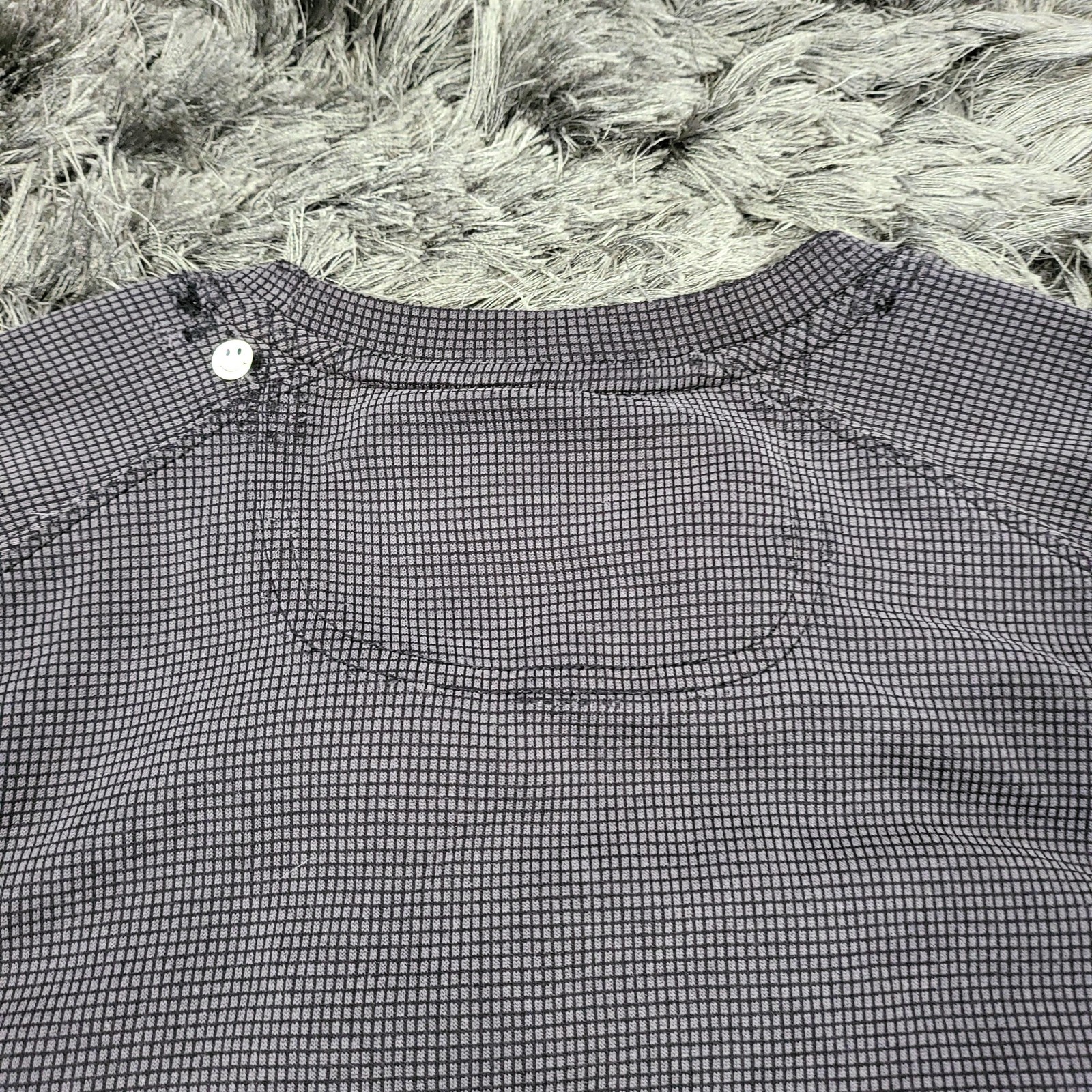 Tommy Bahama Shirt Mens Medium Gray Check Tee Modal Blend Soft Lightweight Flaw gallery