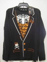 Denim & Flower Ricky Singh Men’s Halloween Long Sleeves Shirt Size M