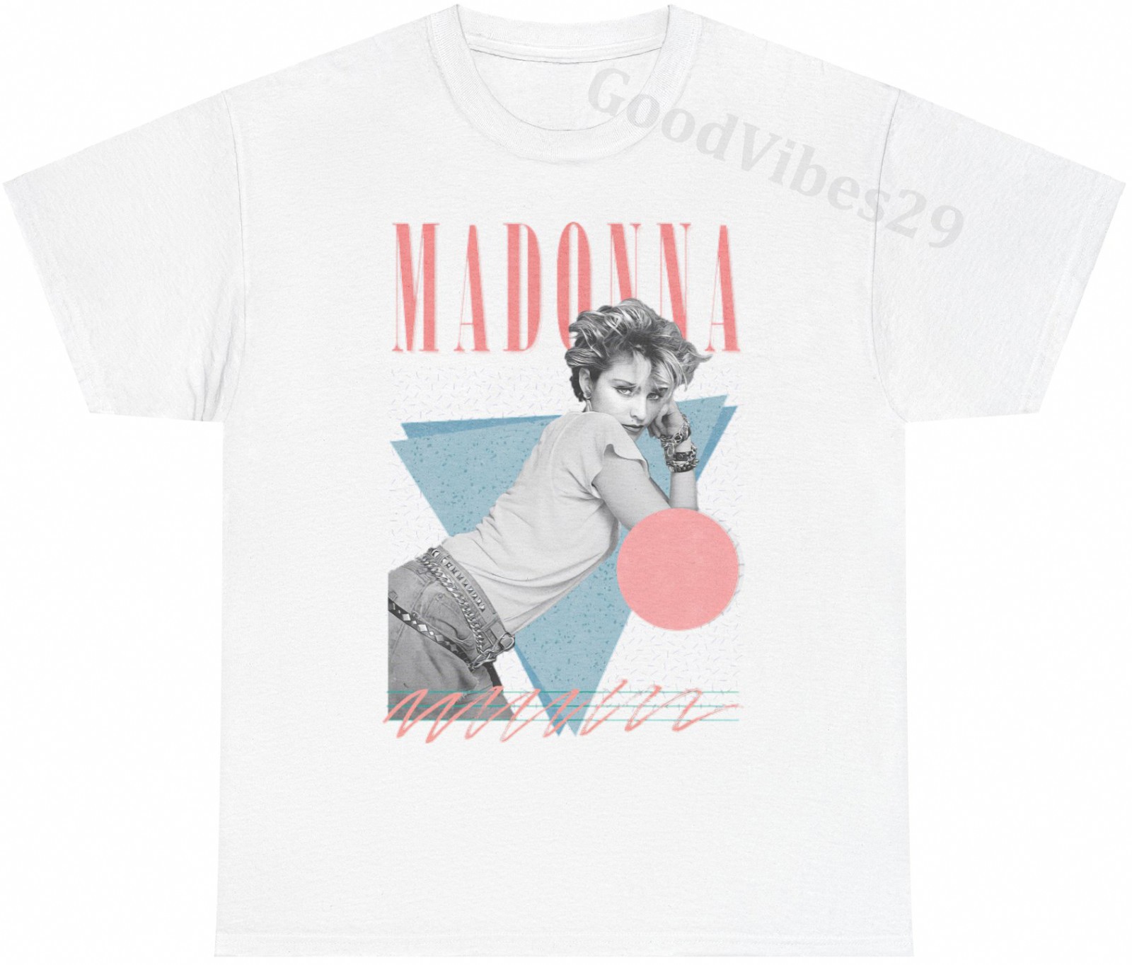 Madonna 80s Retro Aesthetic Music Vintage T-Shirt S-5XL Men Women Unisex