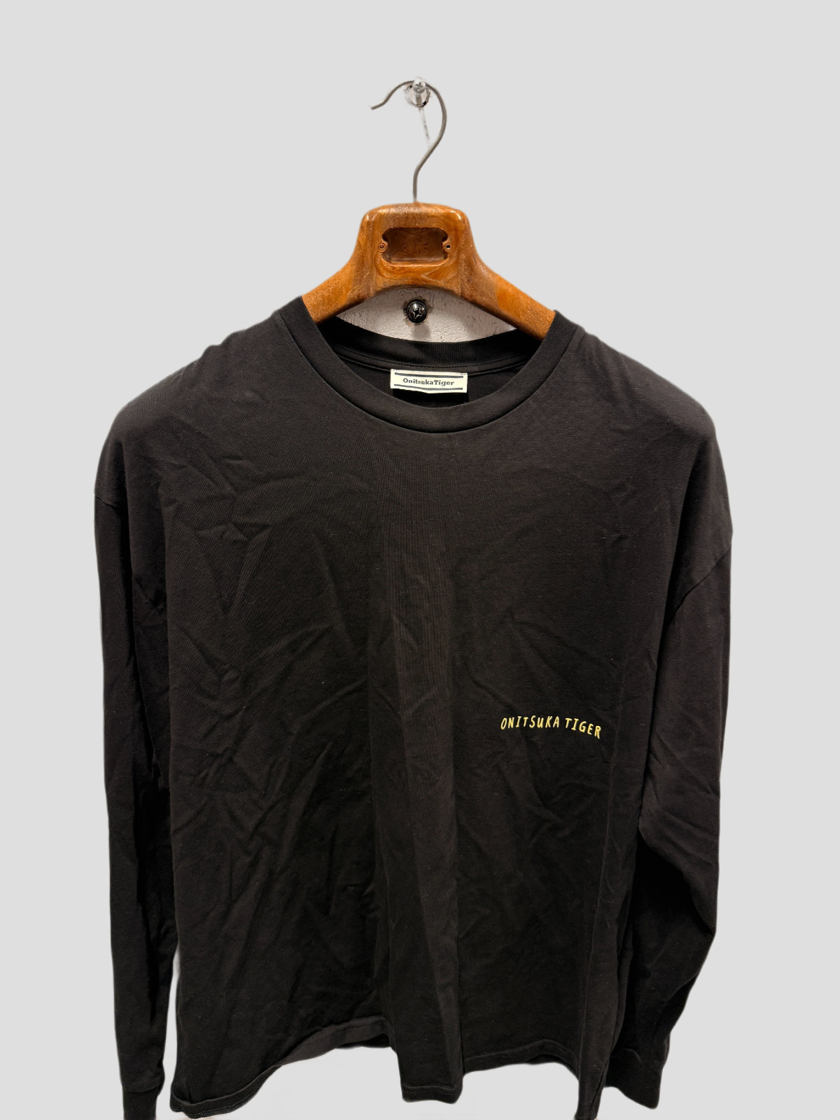 Onitsuka Tiger Long Sleeve ASICS Graphic tee Tiger XL black cotton 1949 gallery