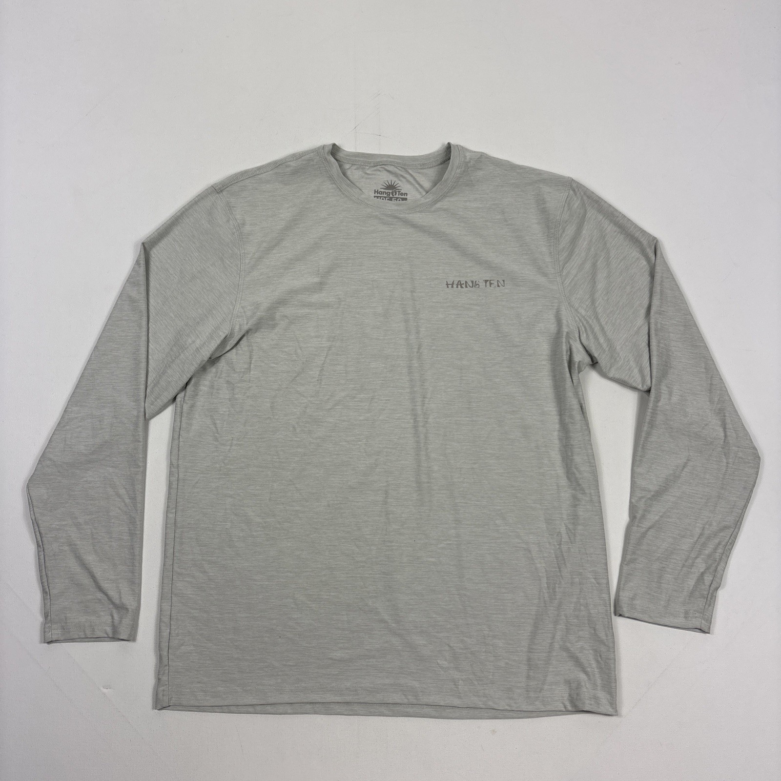 Hang Ten Mens Long Sleeve Sun Tee Shirt UPF 50+ Quick Dry Stretch Blue Medium gallery