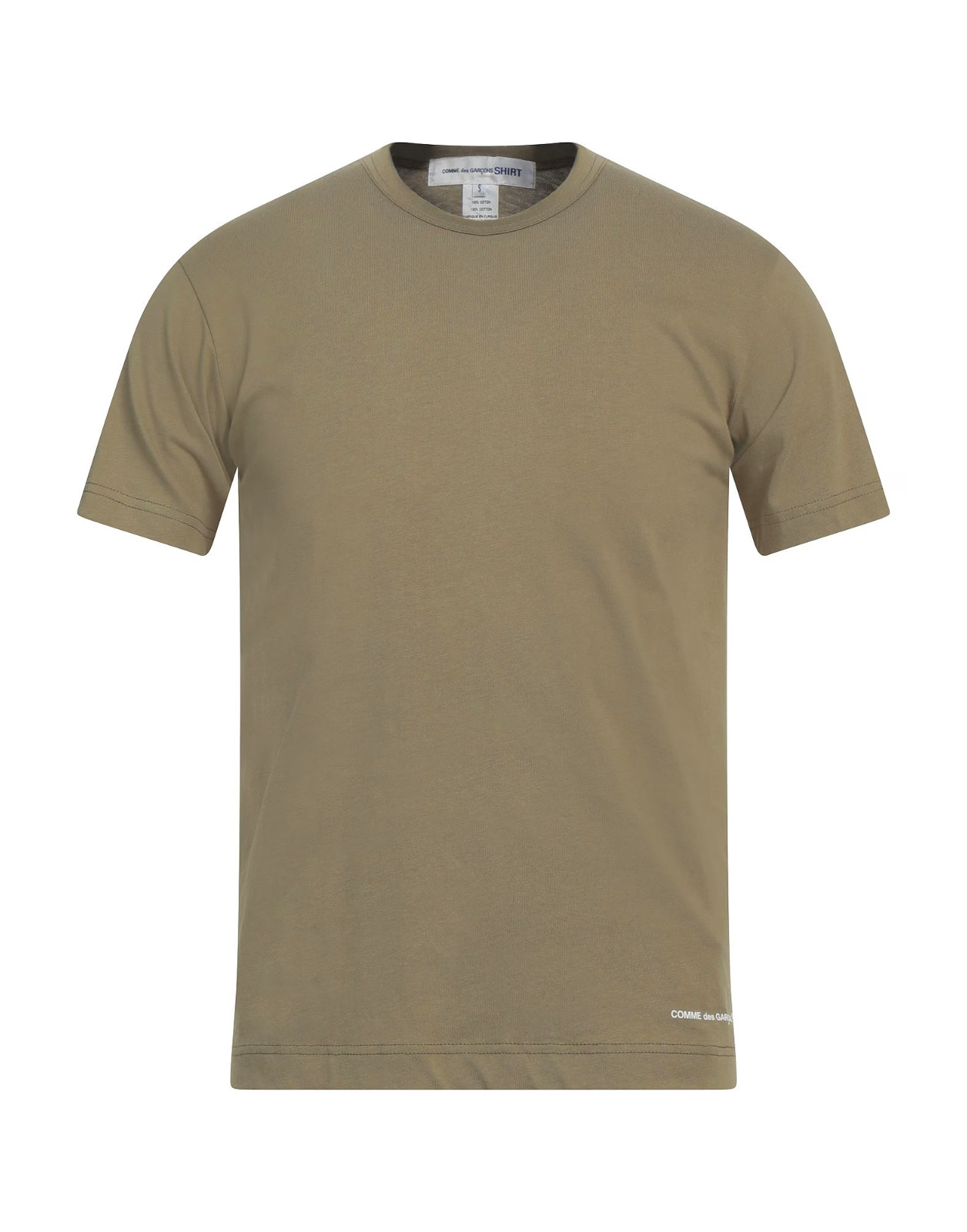 Comme Des Garcons Plain Tee Logo Green Size Medium NEW