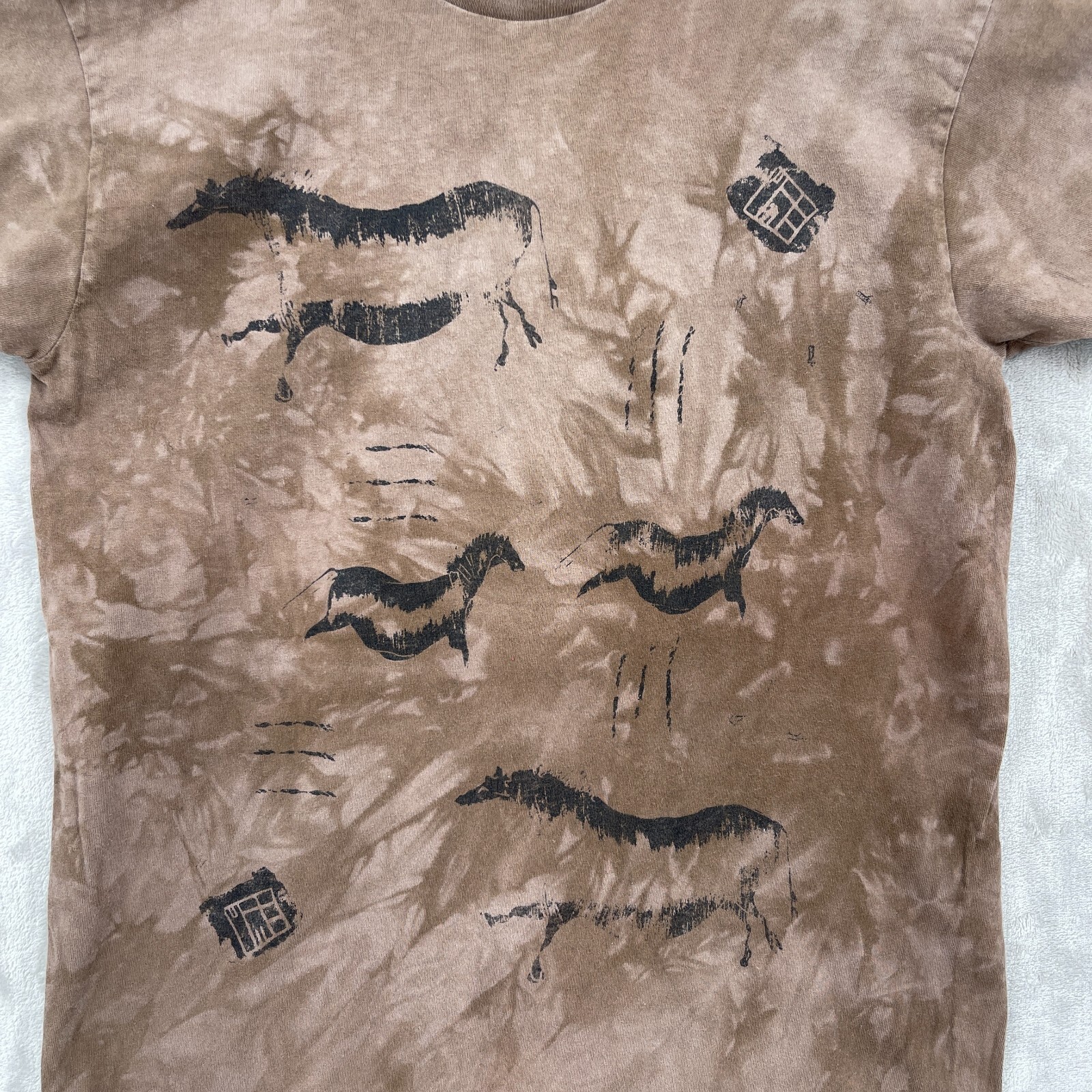 Primitives Andrea Bragg Vintage Adult M Southwestern Horses Tie Dye Graphic Tee gallery