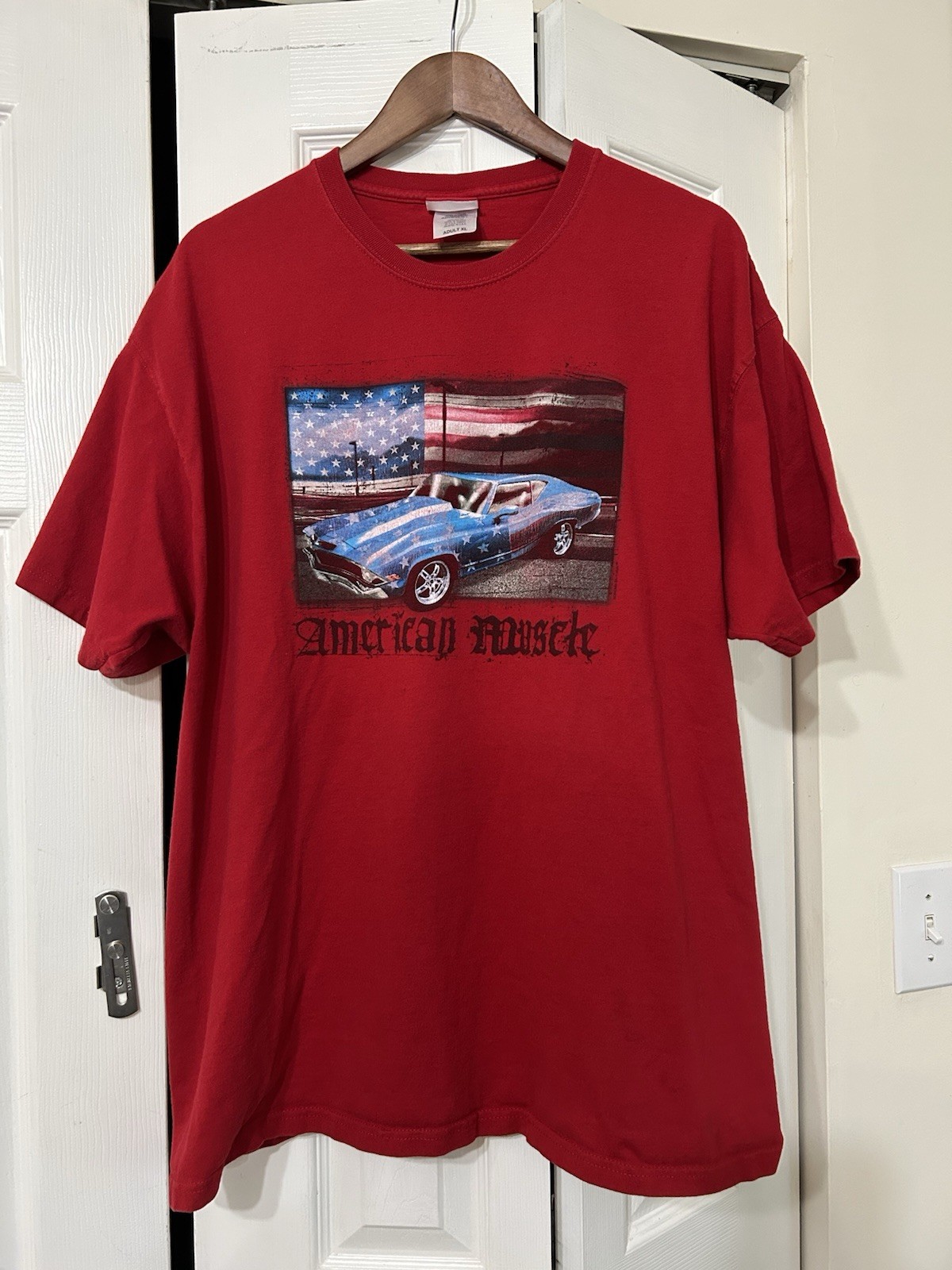 VTG Sonoma Red American Cars Graphic Print Crew Neck Short Sleeve Men's gallery