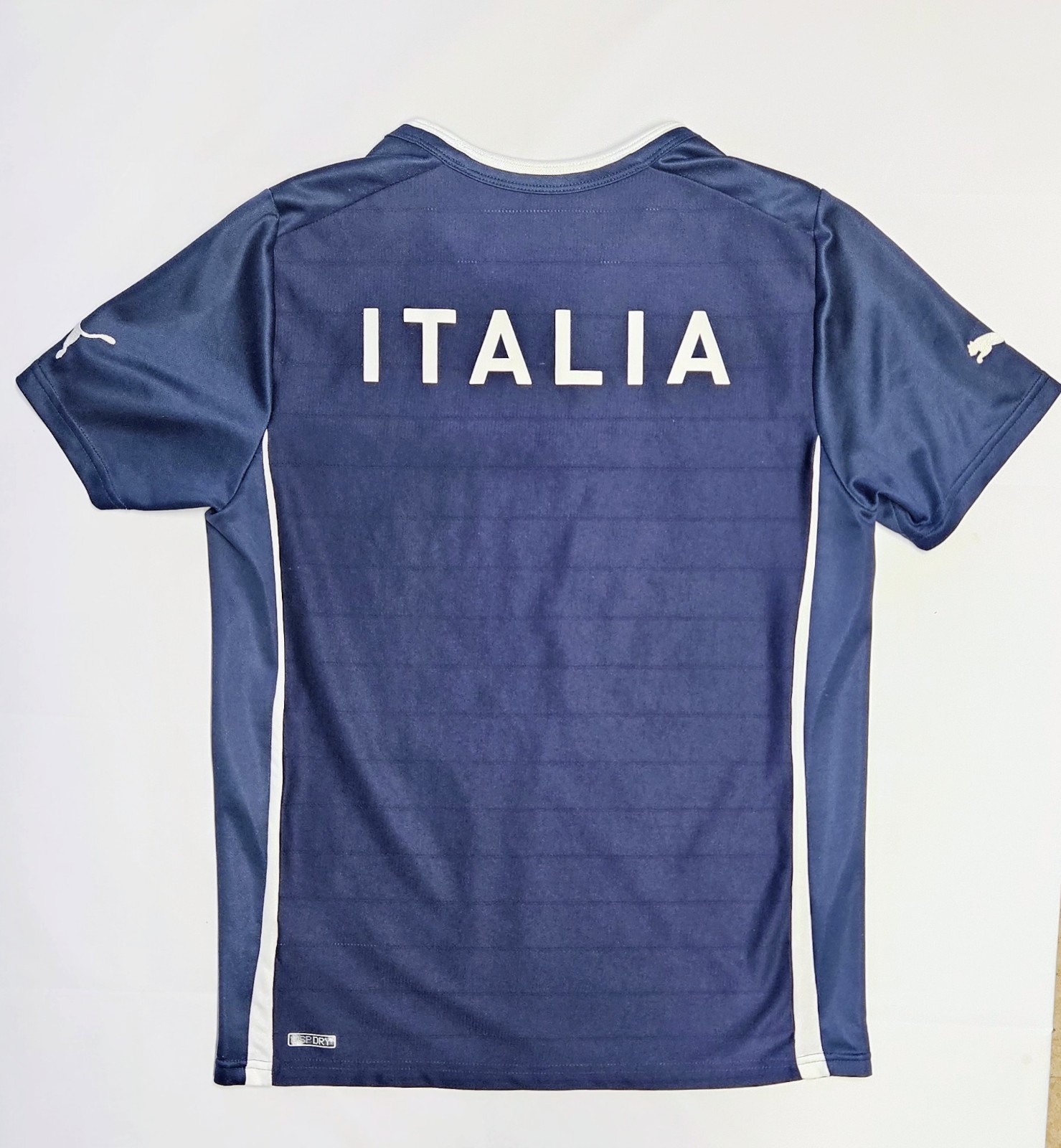 Puma Italia Shirt Crewneck Tee Mens Small Blue Italy Short Sleeve Athletic Logo gallery