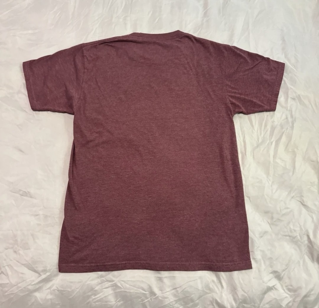 Neff Geometric Graphic Tee T-Shirt Red Burgundy Men's Medium gallery