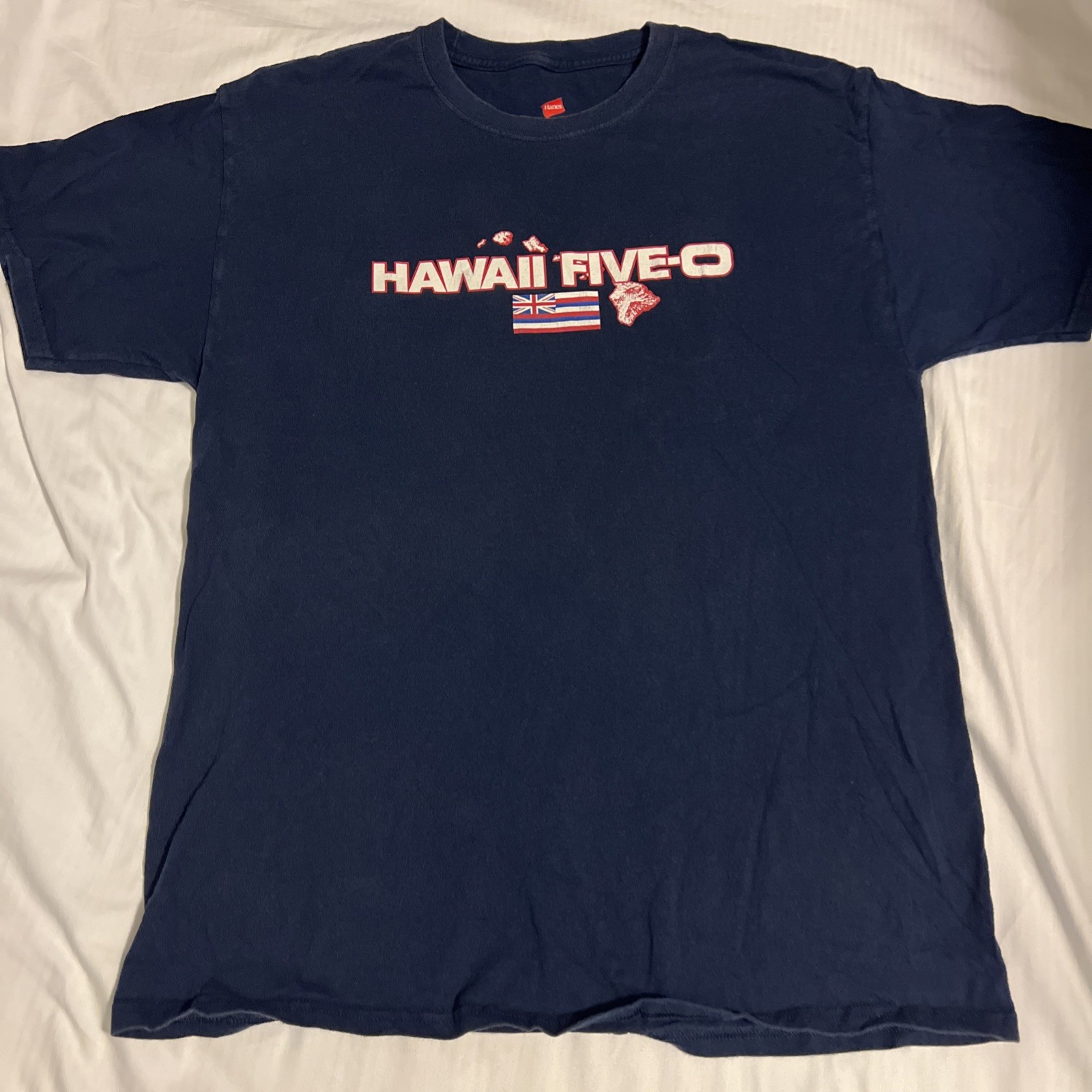 Hawaii Five-O Shirt Large Blue Island Investigators Unit TV Show gallery