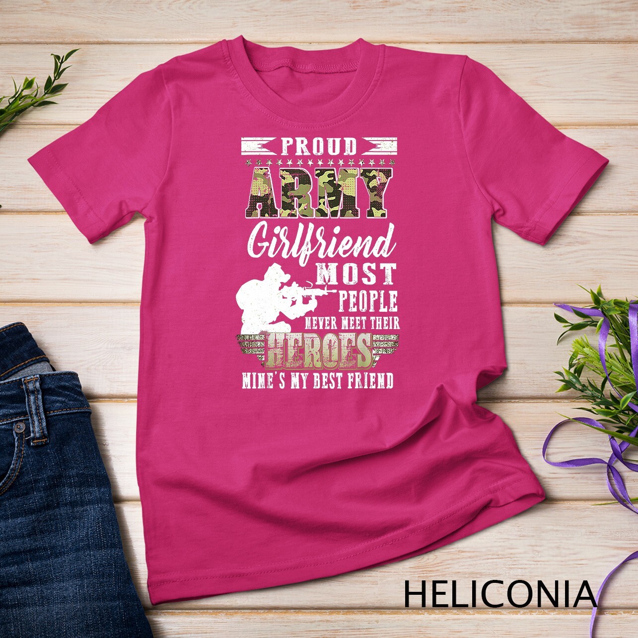 Womens Proud Army Girlfriend Most People T-Shirt Unisex T-shirt gallery