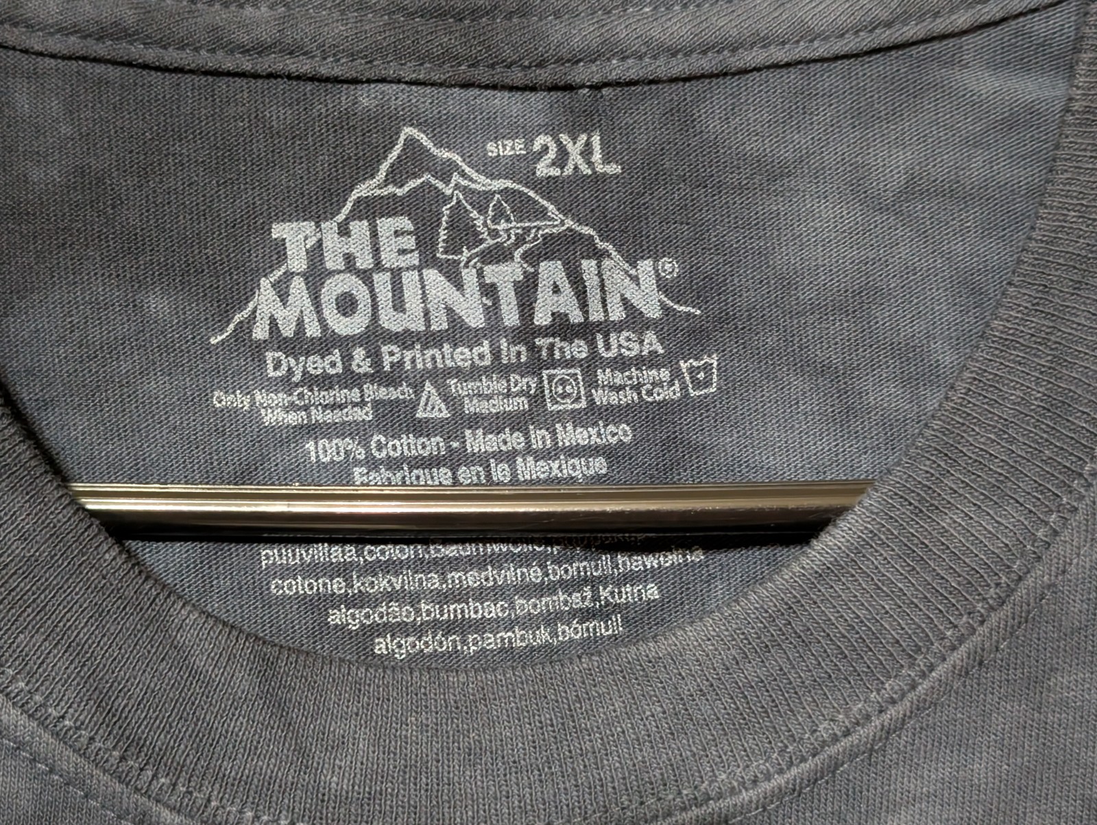 The Mountain Mens T-shirt Blue Ronald Reagan Dinosaur Retired Logo 2XL 2026 NWOT gallery