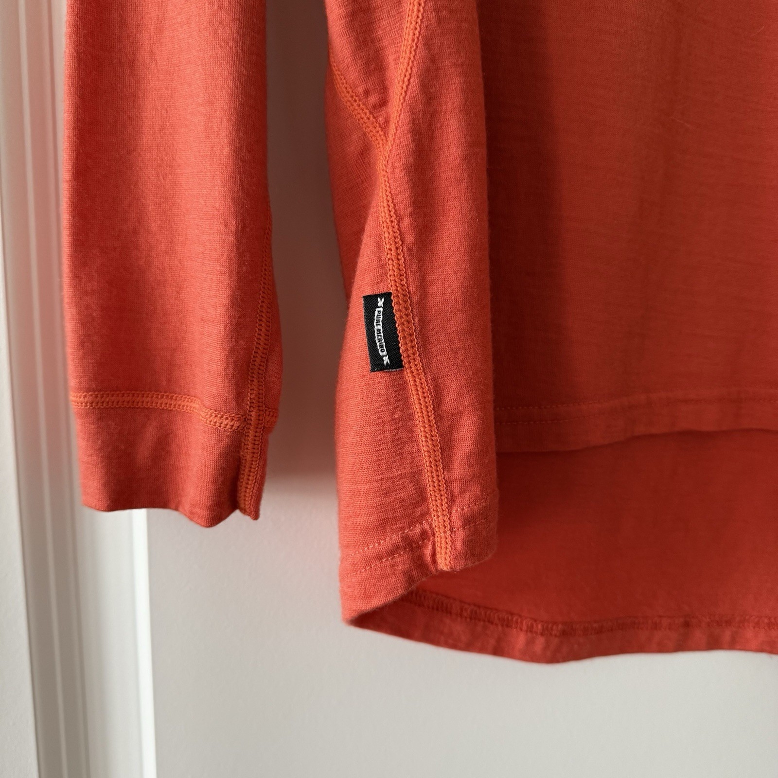 Endura Baabaa Merino Shirt Large Orange Outdoor Pullover Base Layer Cycling gallery