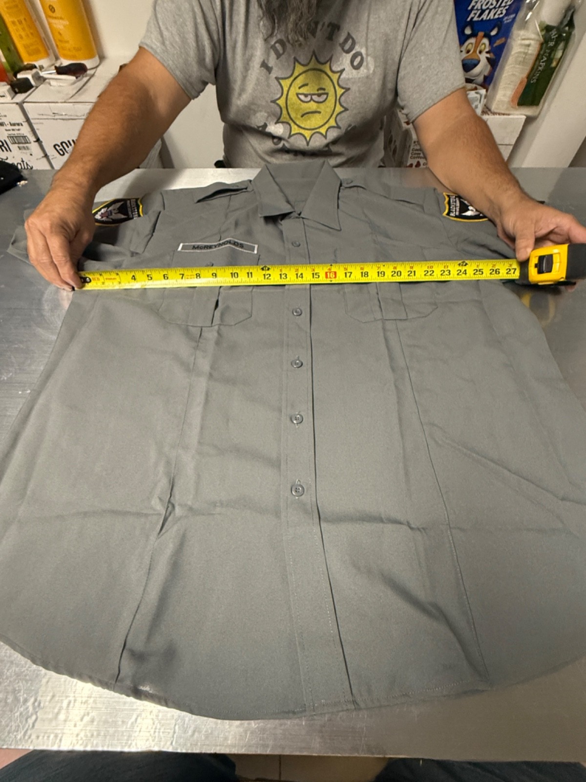 McReynolds BlackStone Private Security Shirt Uniform 2XL 18-18.5 Short Sleeve gallery