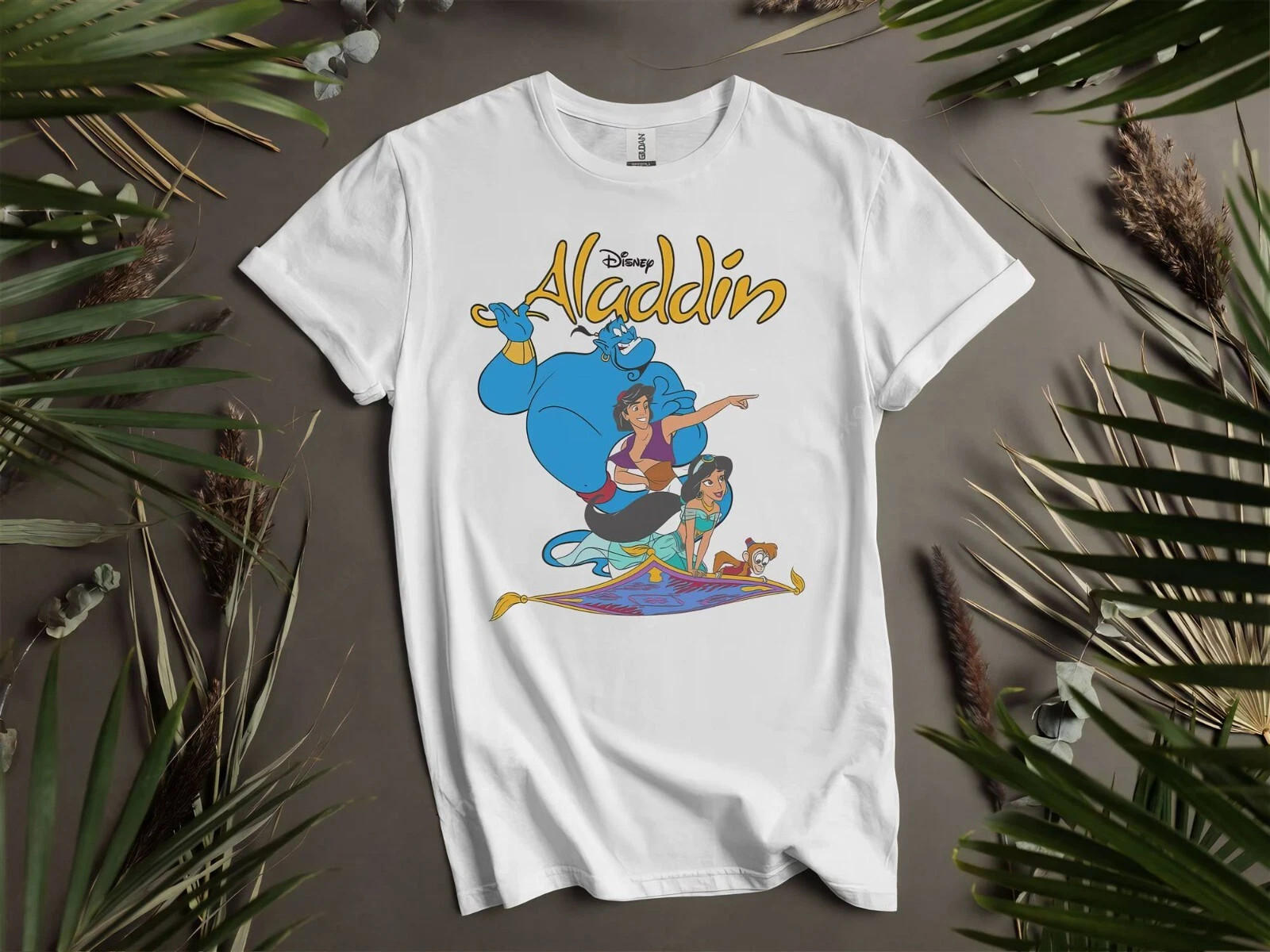Disney Funny Aladdin Group Sho Men Women Unisex T-shirt Gift For Friends gallery