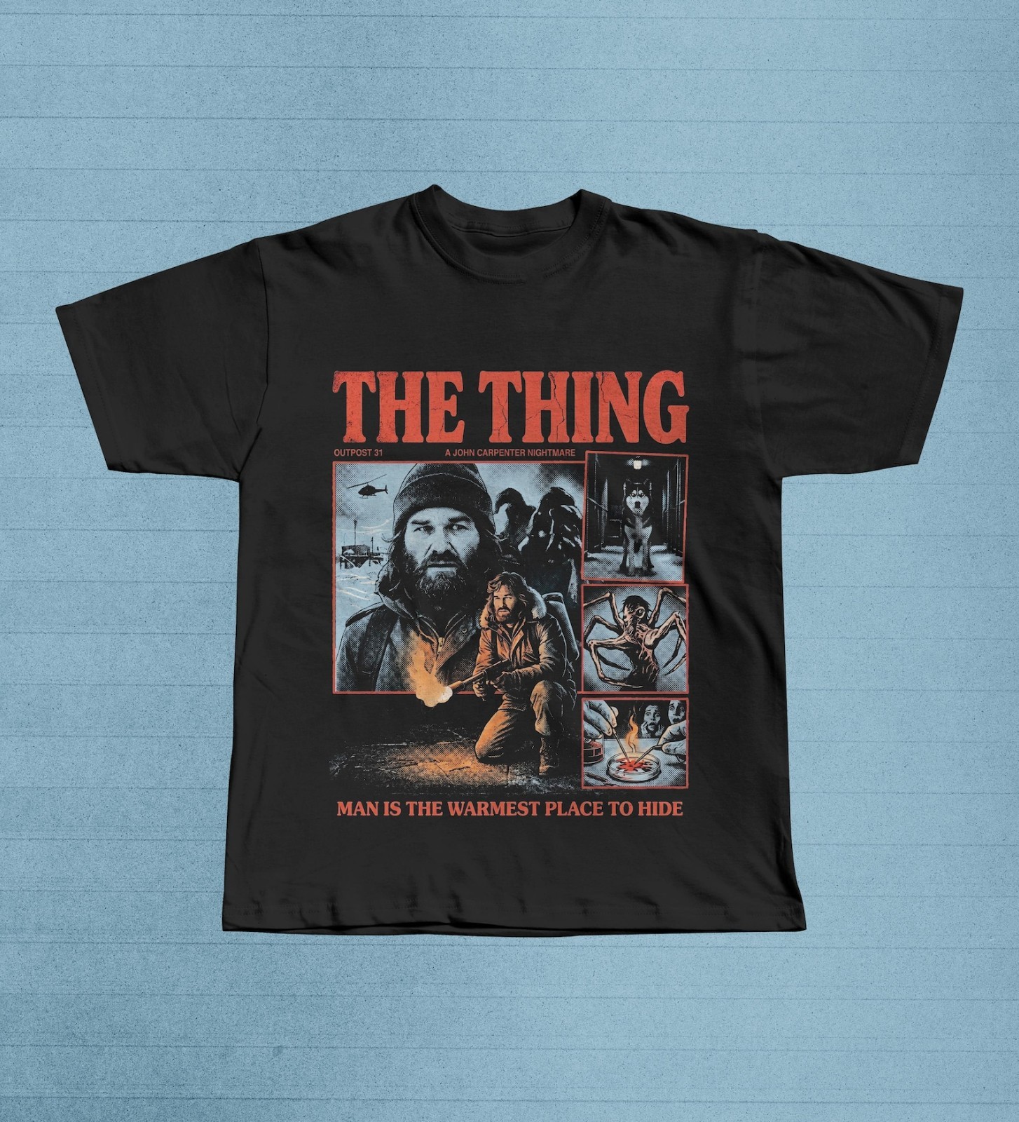 The Thing Movie Shirt, 80s Sci Fi Horror Tee, MacReady Film Lover Gift gallery
