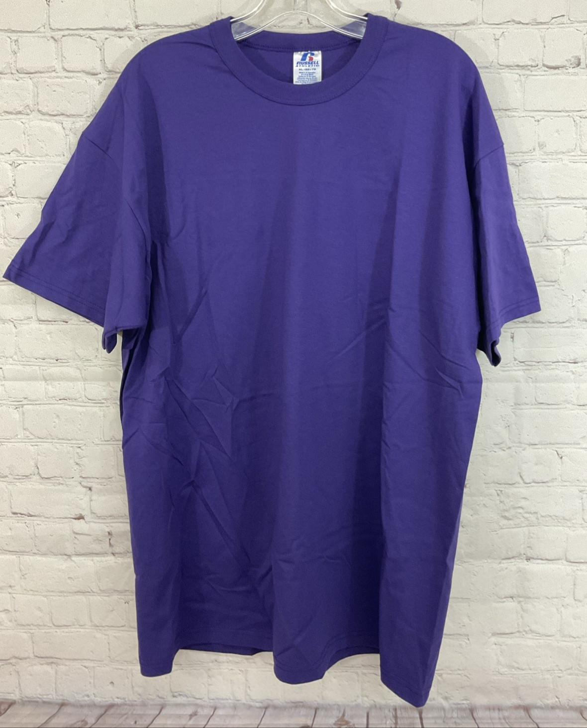 Russell Athletic 64030MK Adult’s NuBlend Athletic T-Shirt Purple XL