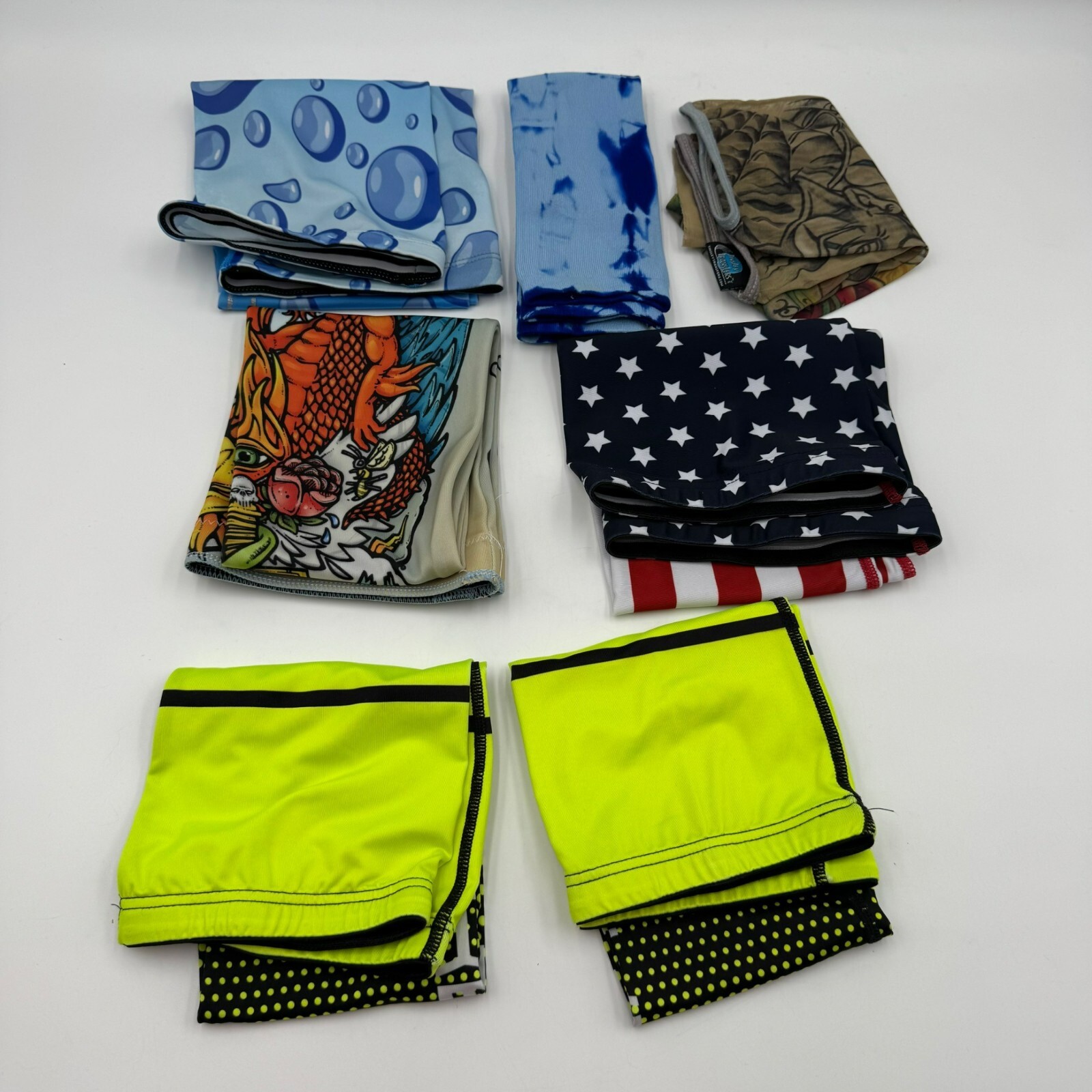 7 Set Bundle Arm Warmers Sleeves Various Designs Unisex Multiple Brands Stretch gallery