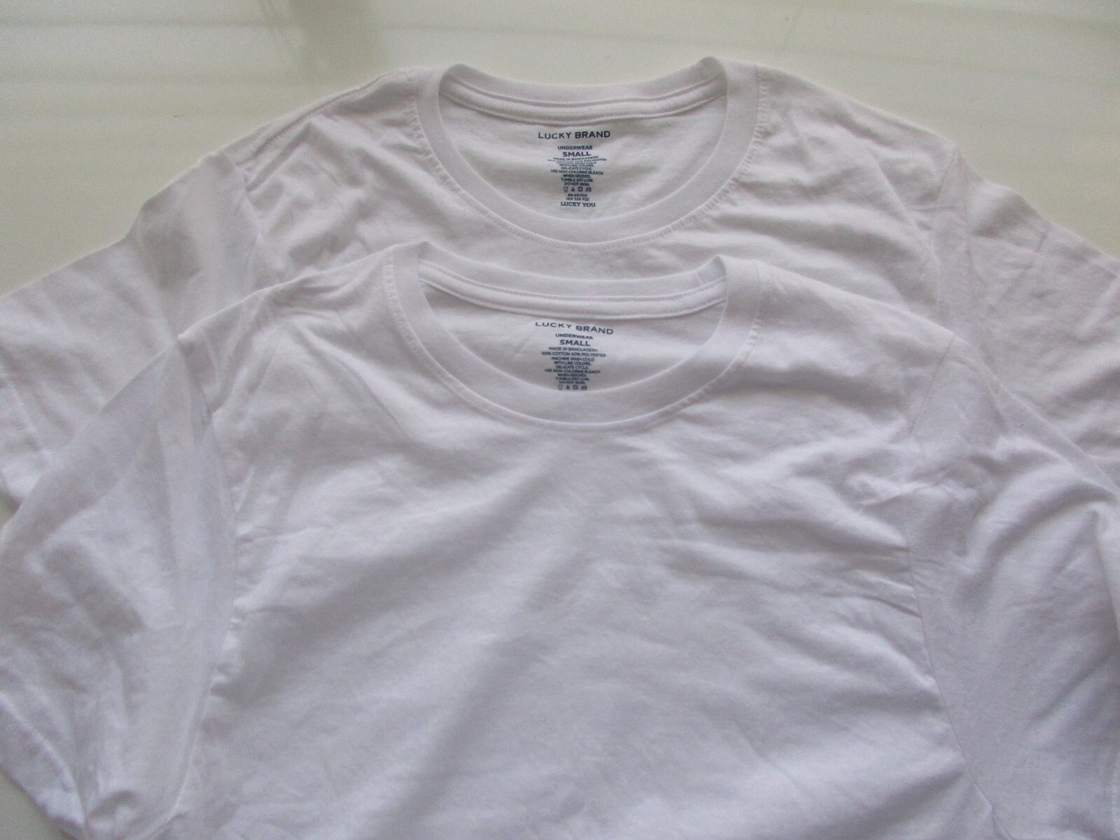 Lucky Brand 2-Pack Crewneck TEE Short Sleeve Men White S (34-36) U110.65 gallery