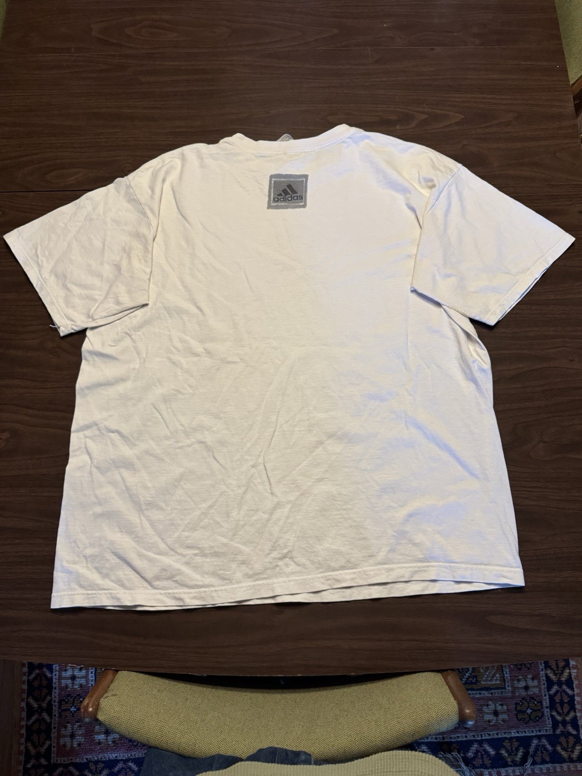 Vintage 90s Adidas T-shirt Three Box Logo White Size XL gallery