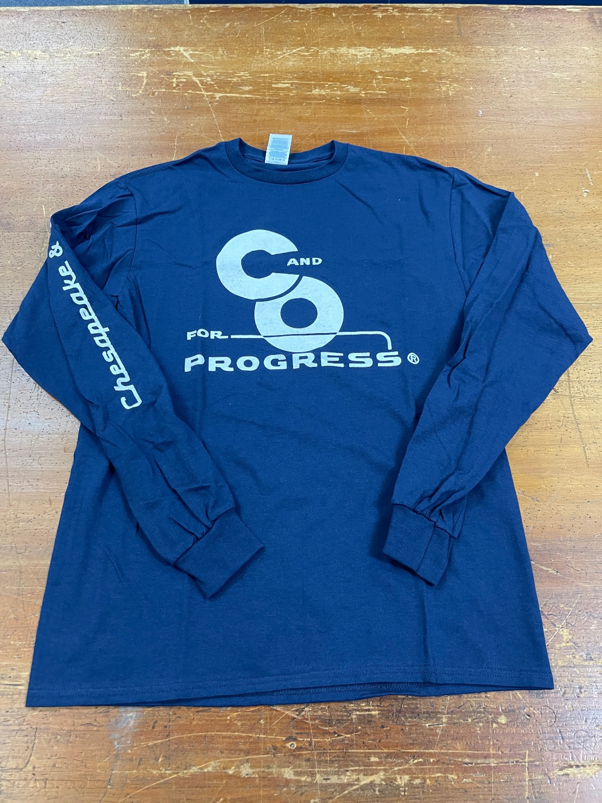 T-Shirt, Long Sleeve, C&O For Progress / Chesapeake & Ohio Navy Blue NEW! gallery