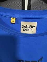 Gallery Dept. Men’s Blue Logo Graphic Print Crew Neck Cotton Jersey T-Shirt 2XL