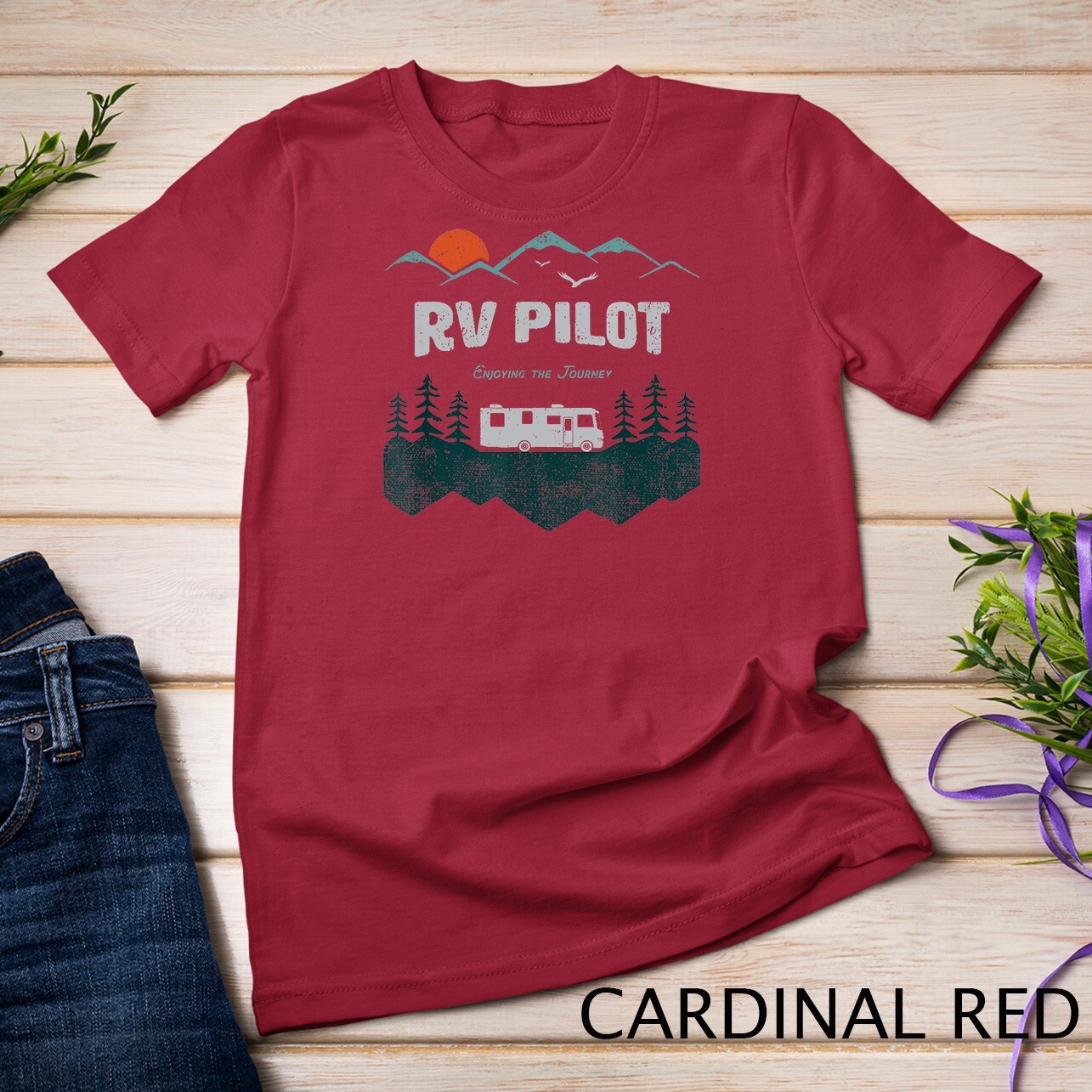 RV Pilot Camping Shirt Motorhome Travel Vacation Gift Unisex T-shirt gallery