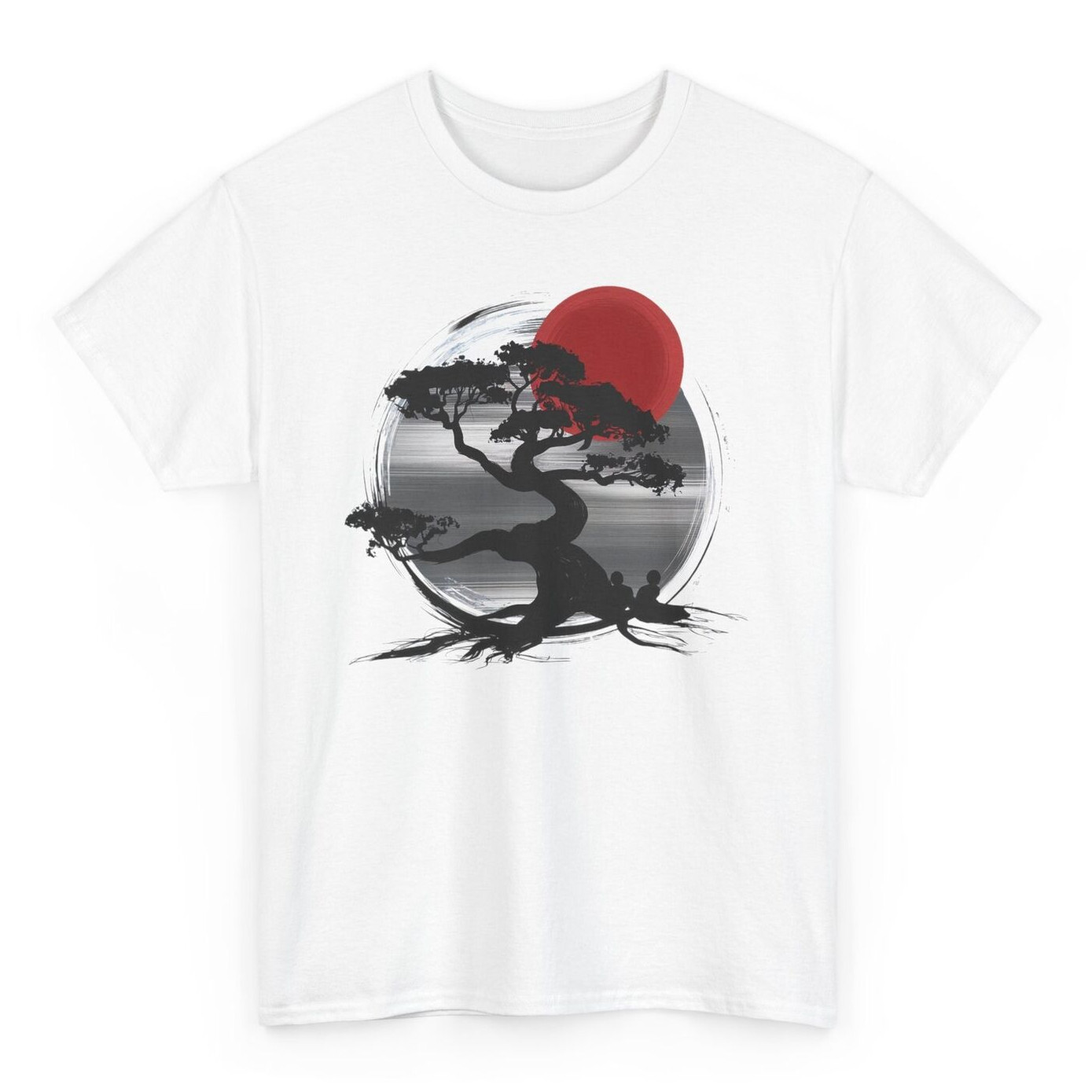 Nature Art Japanese Sunset T-shirt – Japan Bonsai Graphic Tee