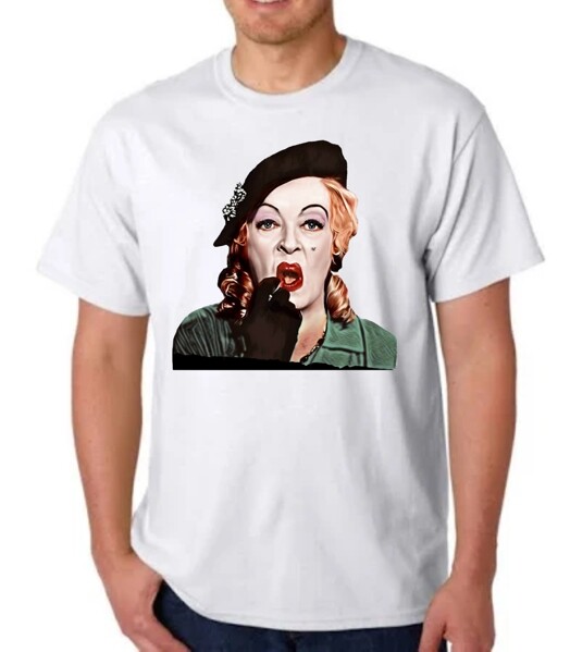 WHATEVER HAPPENED TO BABY JANE TEE T-SHIRT LIPSTICK BETTE DAViS TEE gallery
