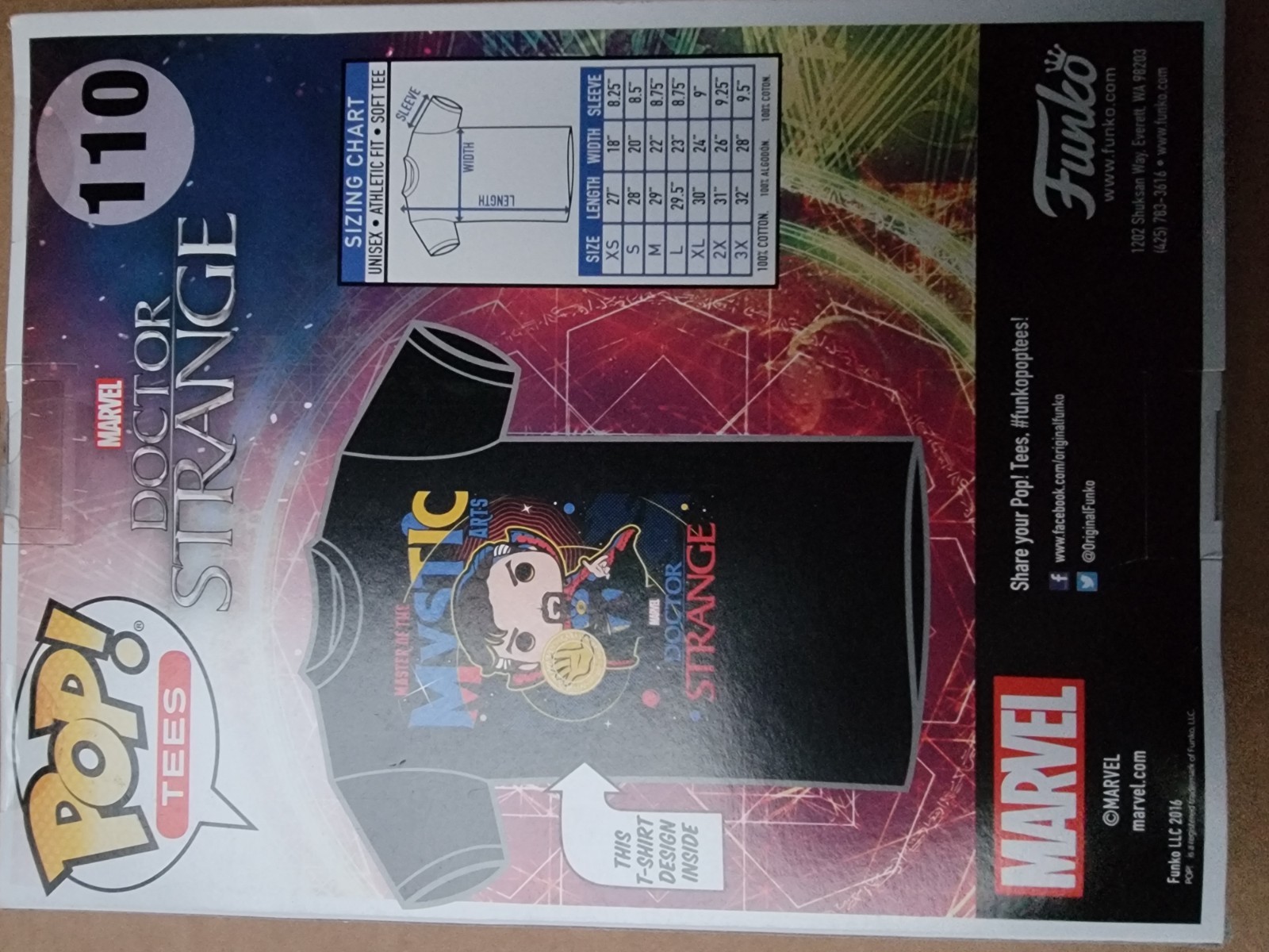 Funko Pop Doctor Strange 110 In This Action-Packed XL Tee Shirt Marvel DC Comic gallery