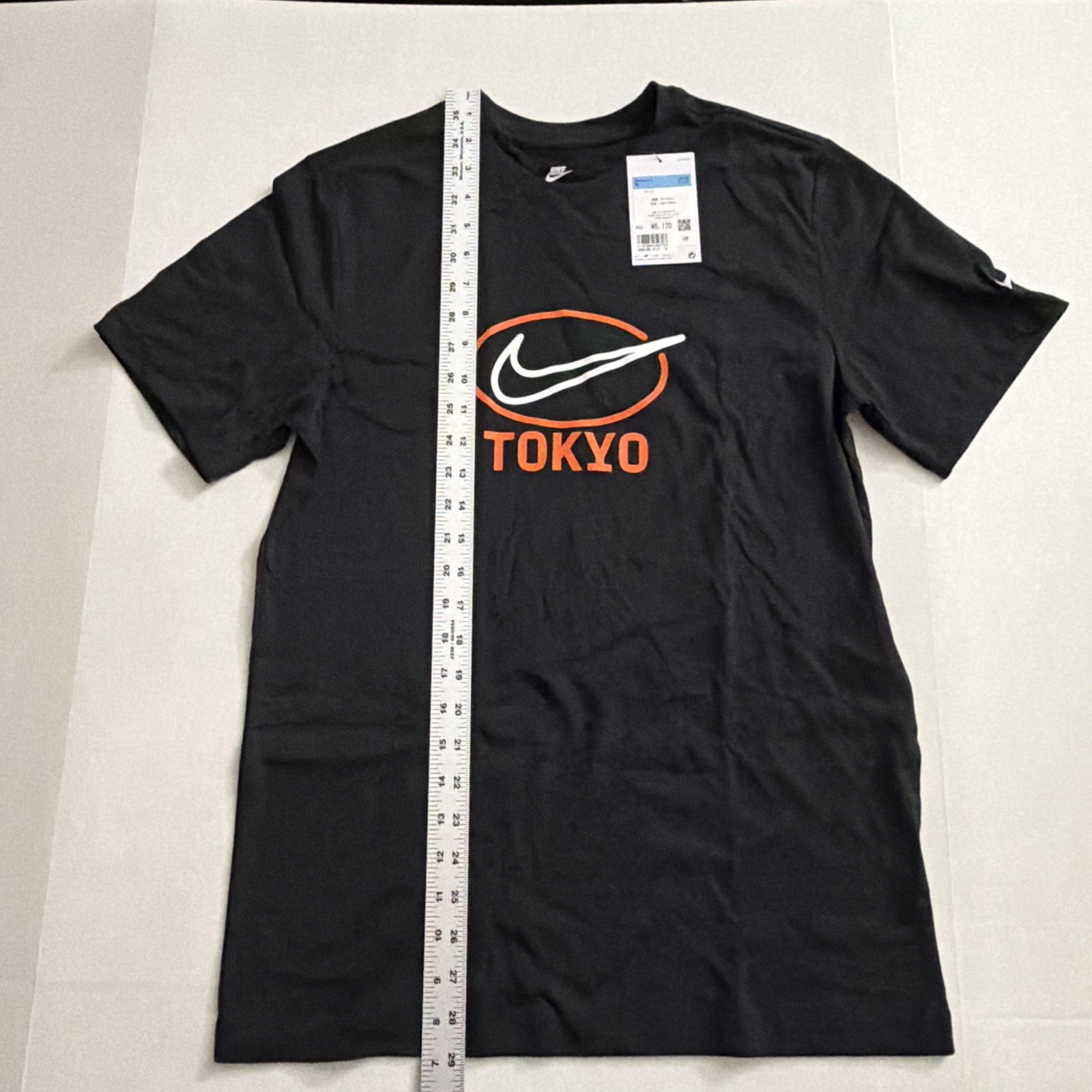 Nike Tokyo Japan Exclusive Swoosh Black Orange T Shirt Size Medium. IB8036-010 gallery