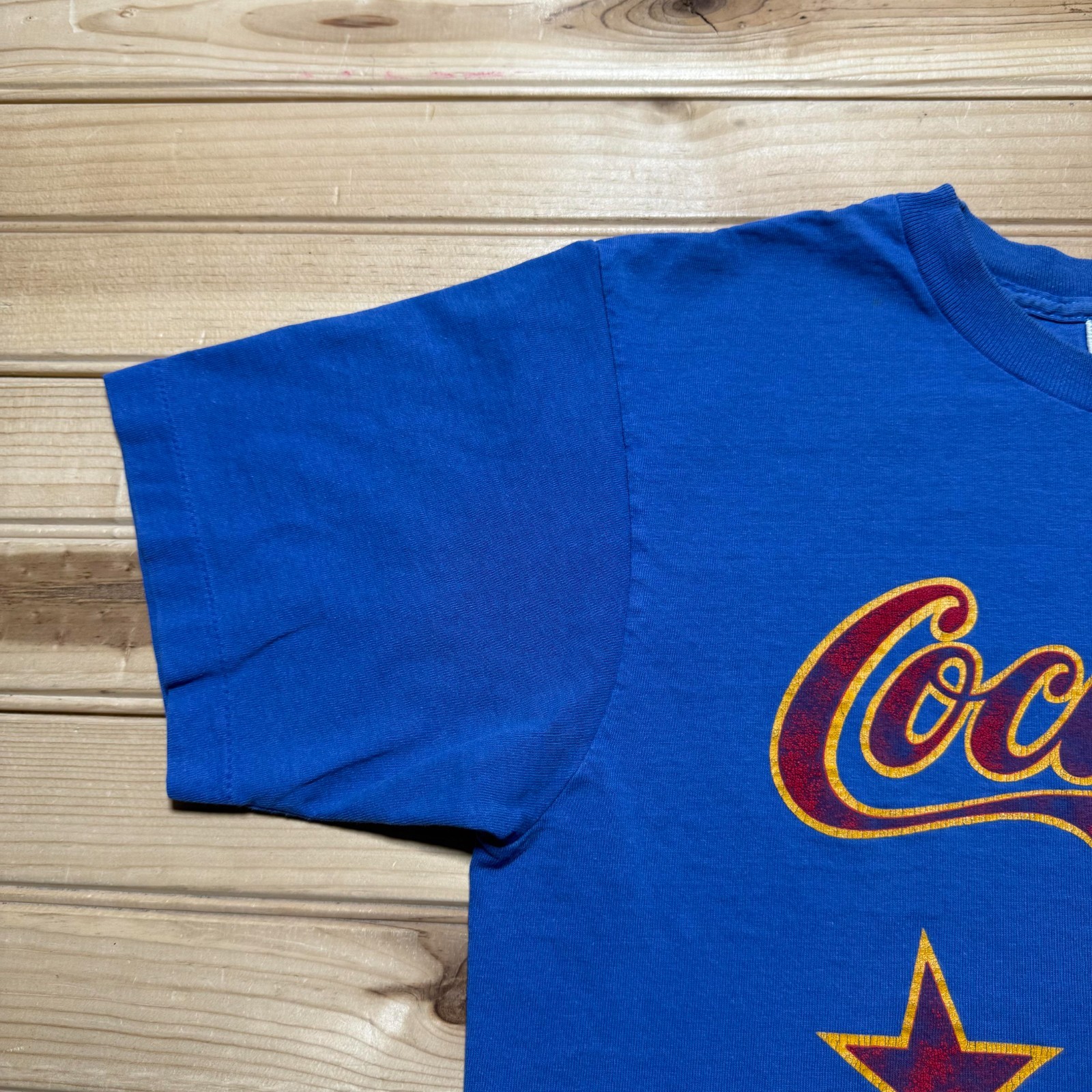 Vintage 90s Coca-Cola Coke Stars Logo Single Stitch Graphic Promo T-Shirt Medium gallery