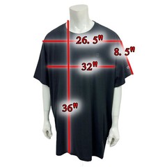 Champion Big & Tall Classic Tee Black 100% Cotton Logo Men’s 4XB New