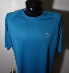 HOOK & TAKLE Blue Vented Radial Short Sleeve Jersey T-Shirt Size XL