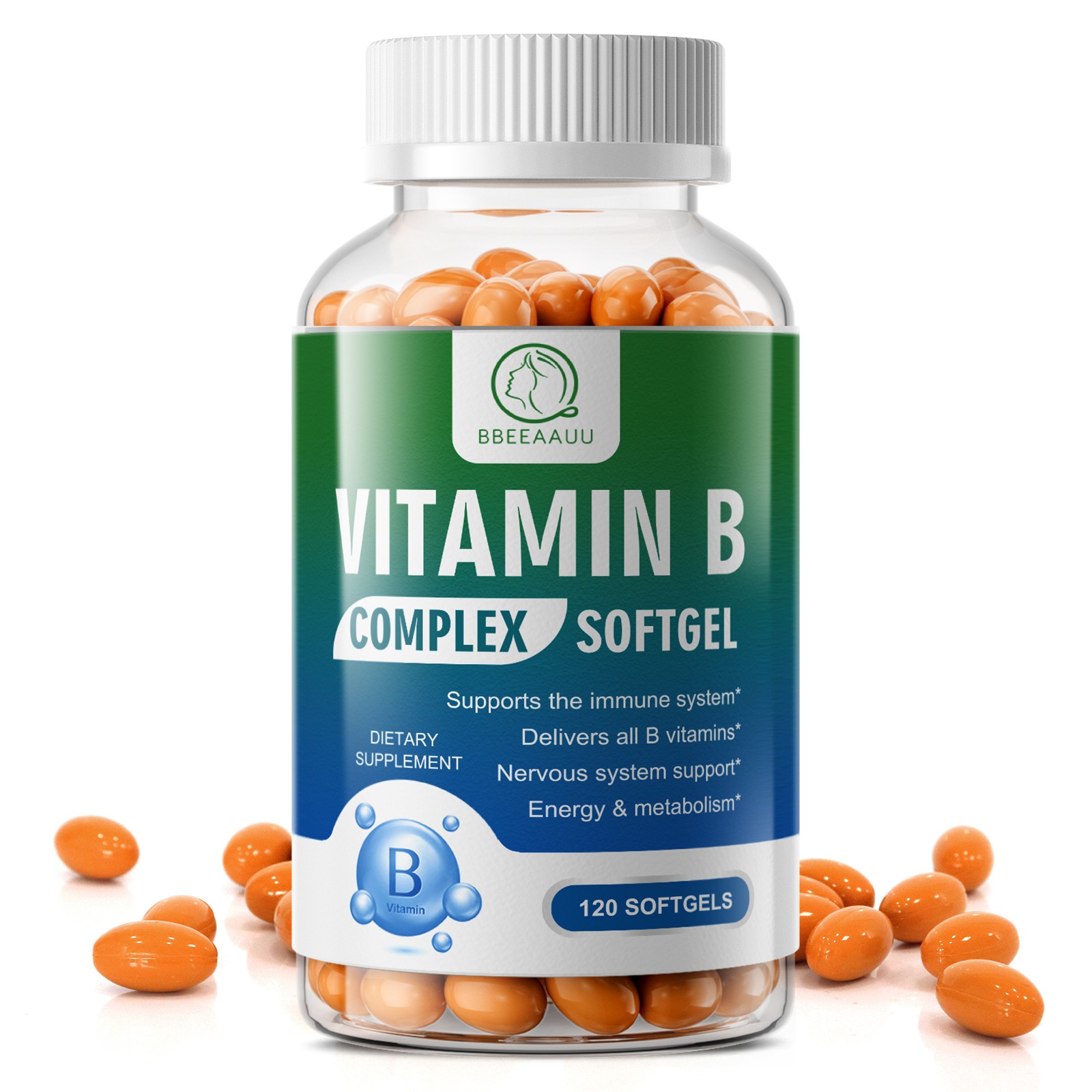 Vitamin B Complex Vitamin B Supplement – B-Complex Vitamins with B12, B6, B9