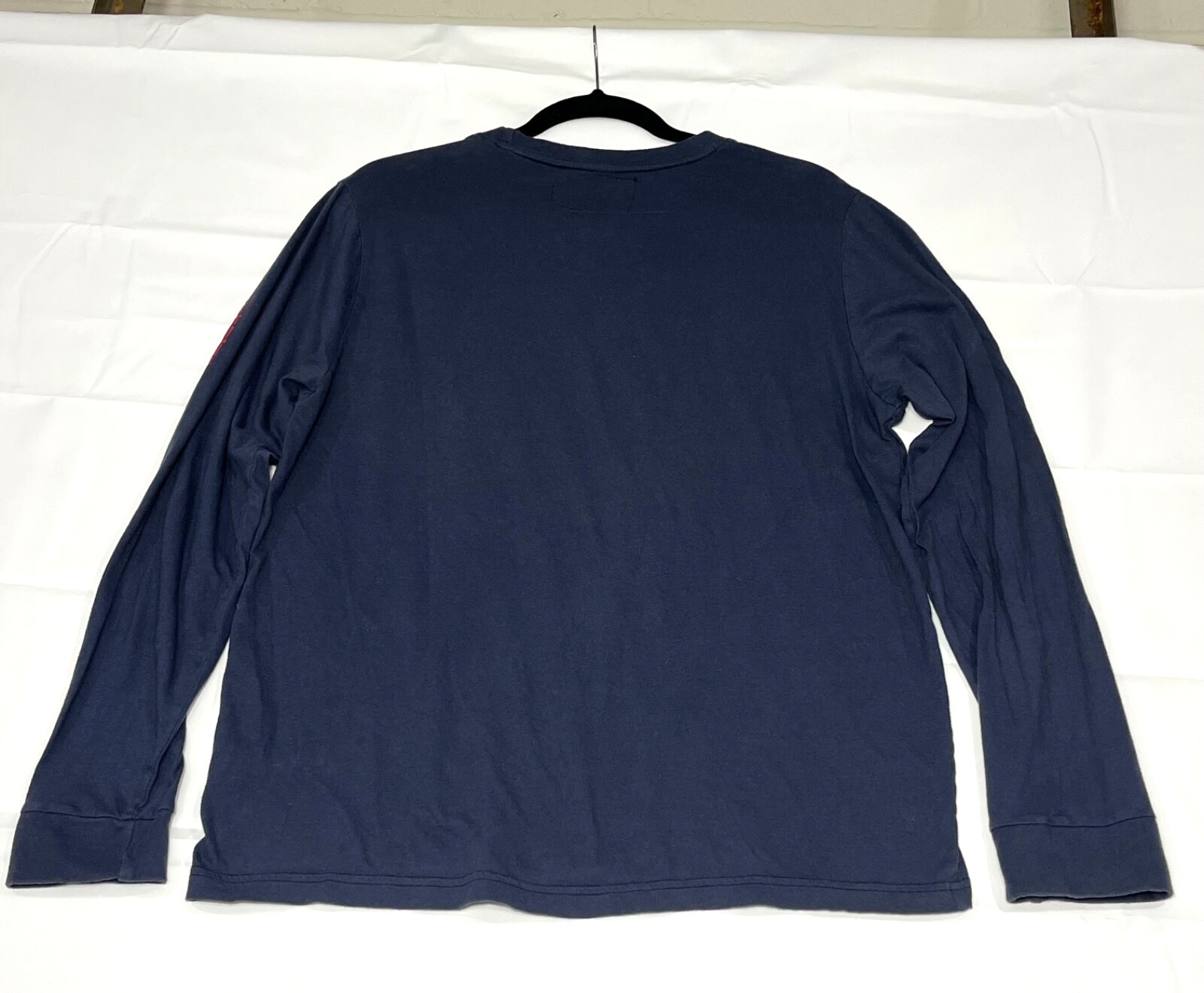 Carbon2Cobalt Mens Long Sleeve Blue T-Shirt Sz M Japanese Fire/Earth Design Soft gallery