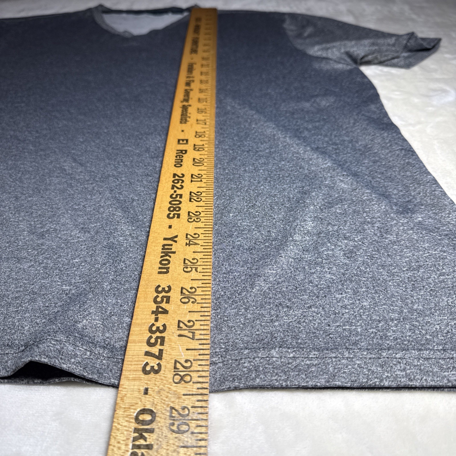 Perry Ellis Shirt Mens XL Gray Short Sleeve V Neck gallery